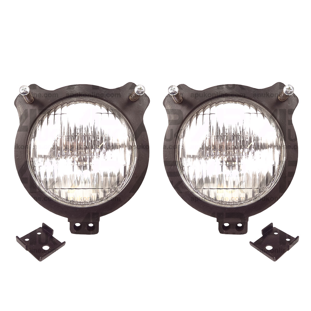 2 David Brown 990 995 996 1412 Tractor HeadLight &amp; Lamp Rubber Mounting Cowl Kit