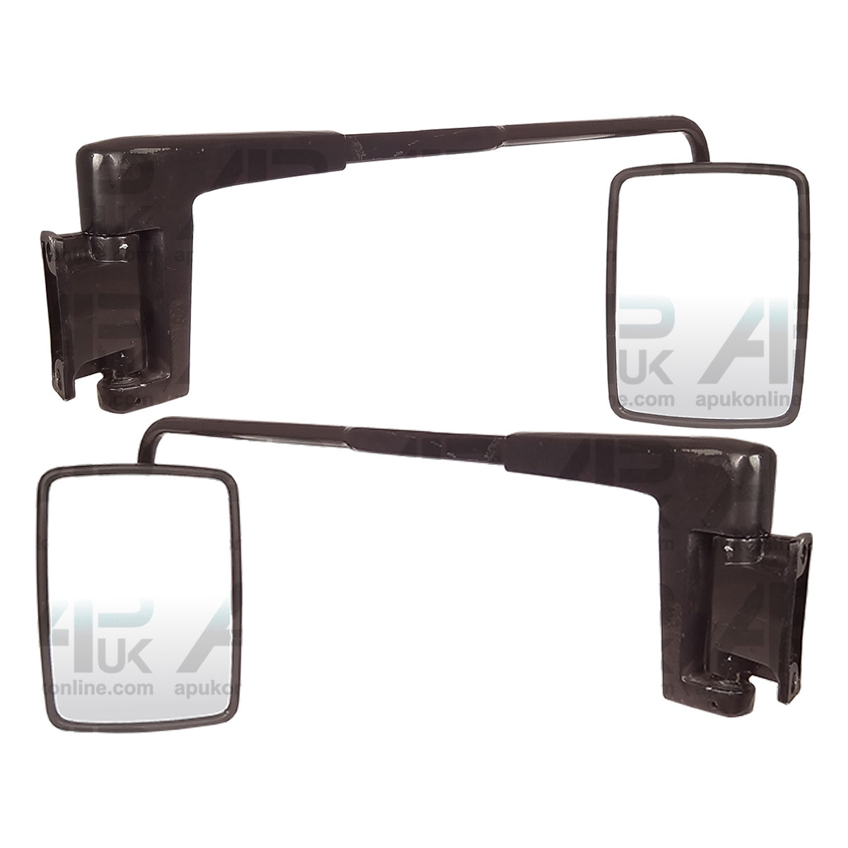 Universal Cab Mirror Head &amp; Arm Pair Tractor Lorry Digger Truck Plant for JCB