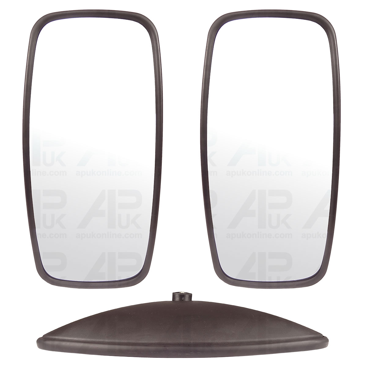 PAIR Universal Mirror Head &amp; Glass Tractor Lorry Digger Bus Plant Truck for JCB