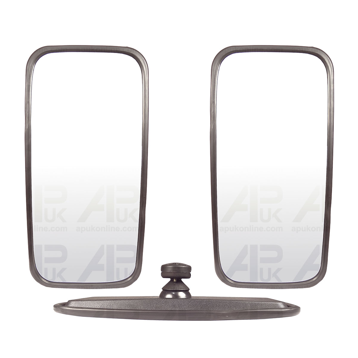 2x Universal Mirror Head &amp; Glass Tractor Lorry Digger Truck Plant Truck for JCB