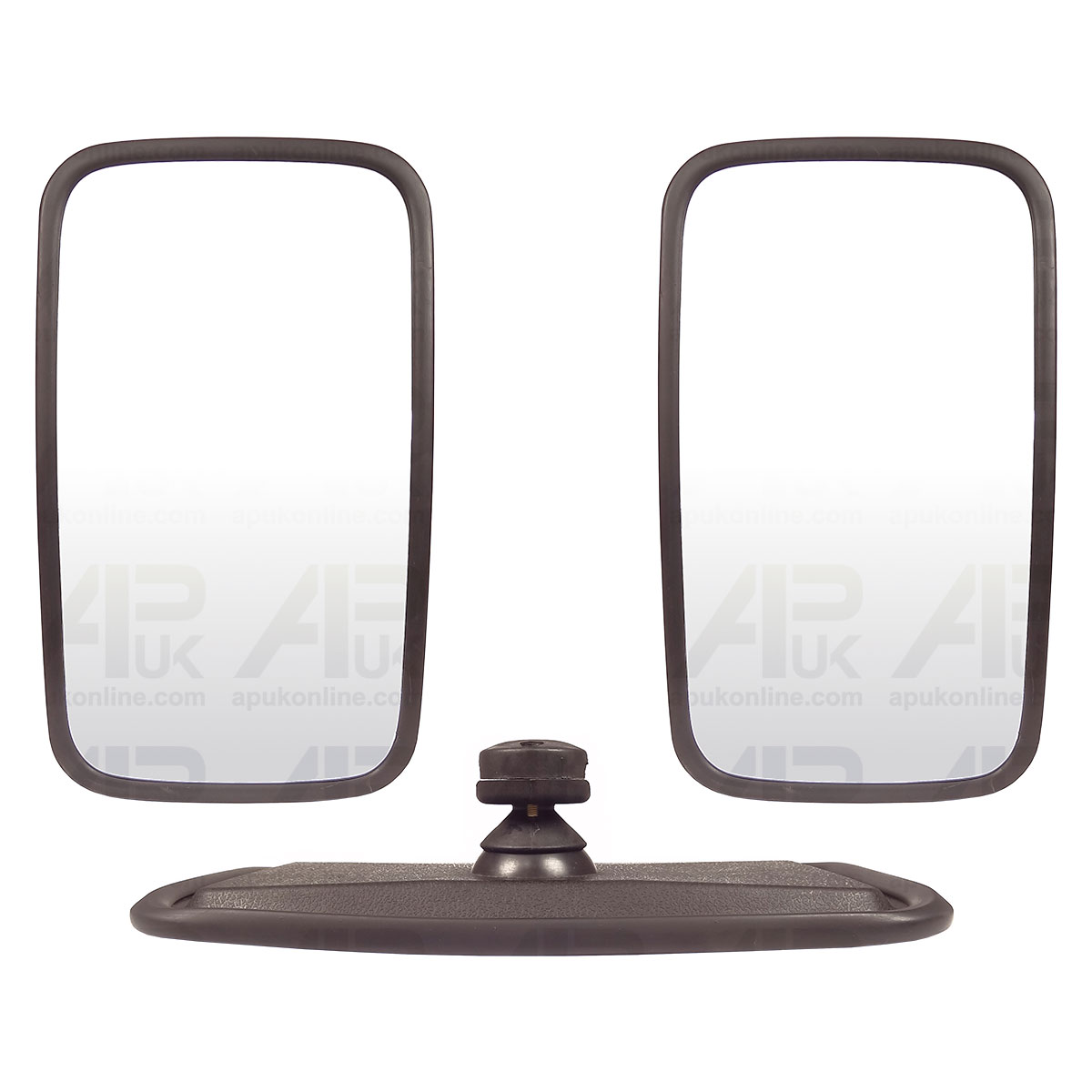 2x Universal Mirror Head &amp; Glass Tractor Lorry Digger Truck Plant Truck for JCB