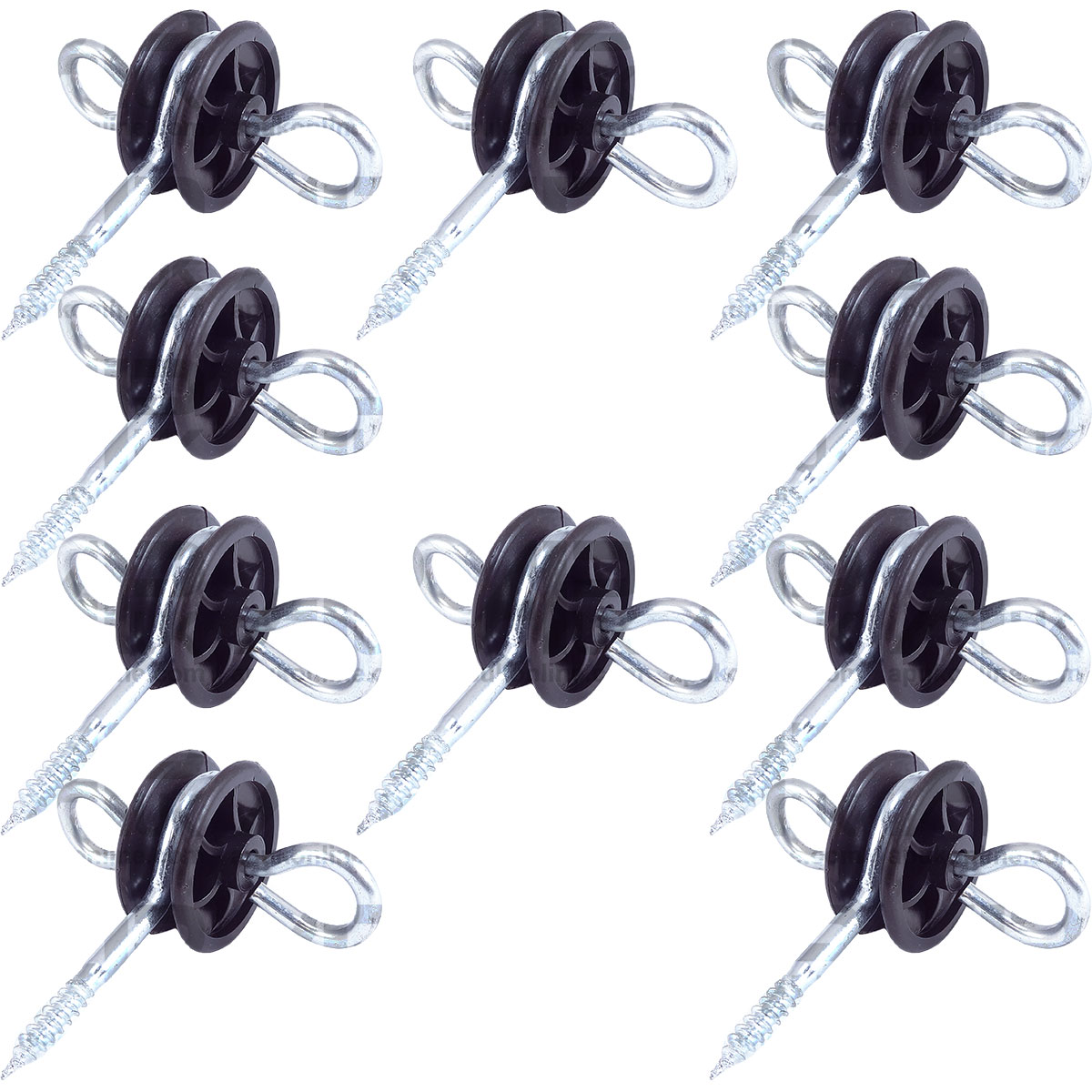 10 x Electric Fence Gate Handle Insulators Anchors Tape Screw Poly Rope Fencing