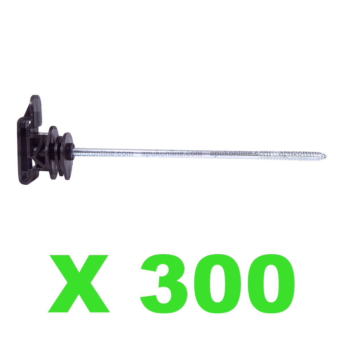 300 Electric Fence Long Screw Poly Tape Ribbon Insulators 20mm 40mm Off set Rope