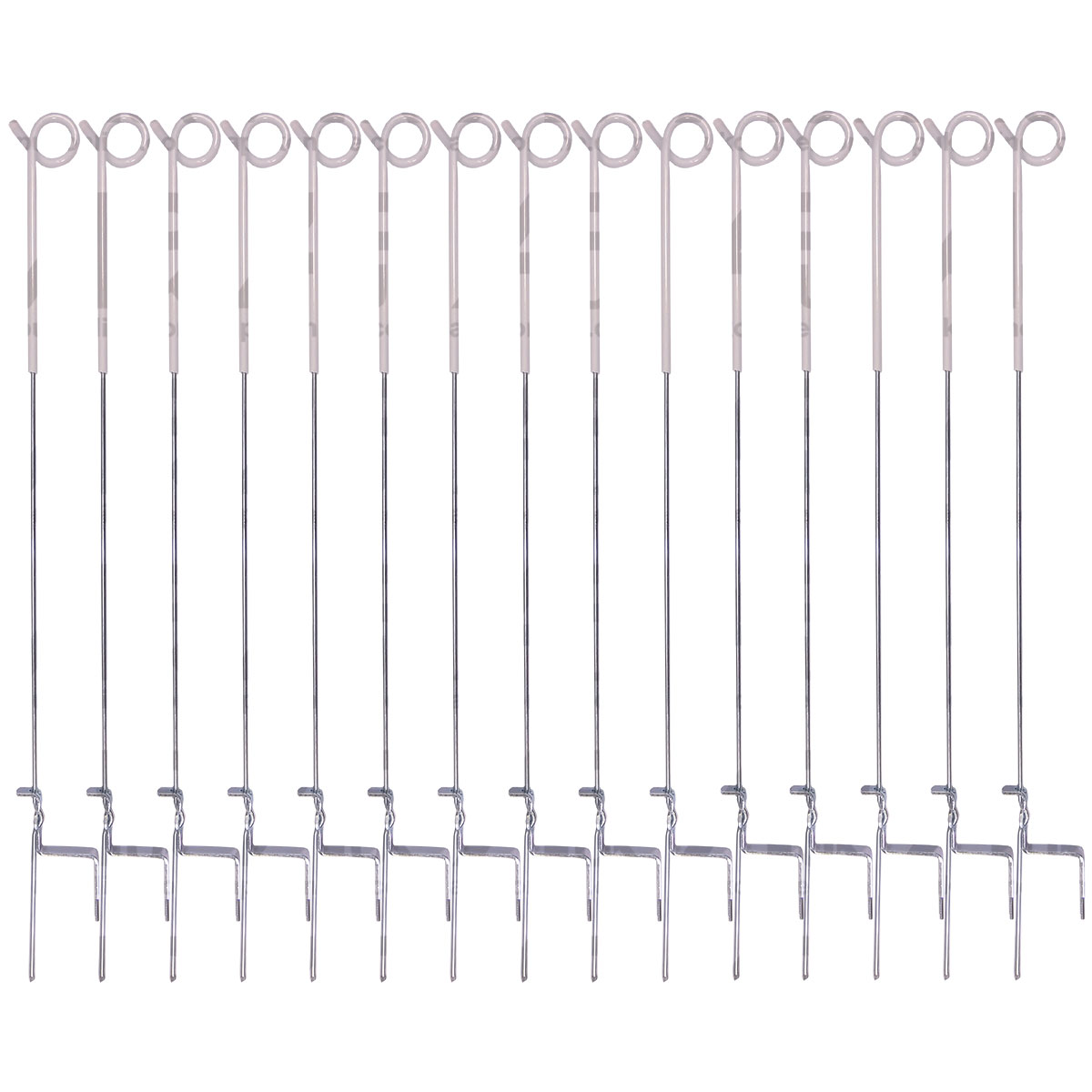 15x Electric Fence Pigtail Posts Stakes Steel 3ft Poly wire rope tape Insulators