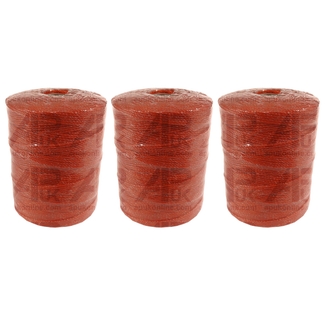 3 x Poly Wire 3 strands Red 500m