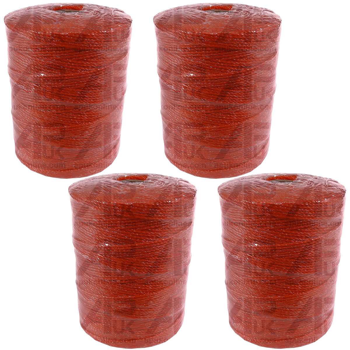 4 Rolls 500m x 2mm 3 Strand Electric Fence Polywire Poly Wire Fencing Energiser
