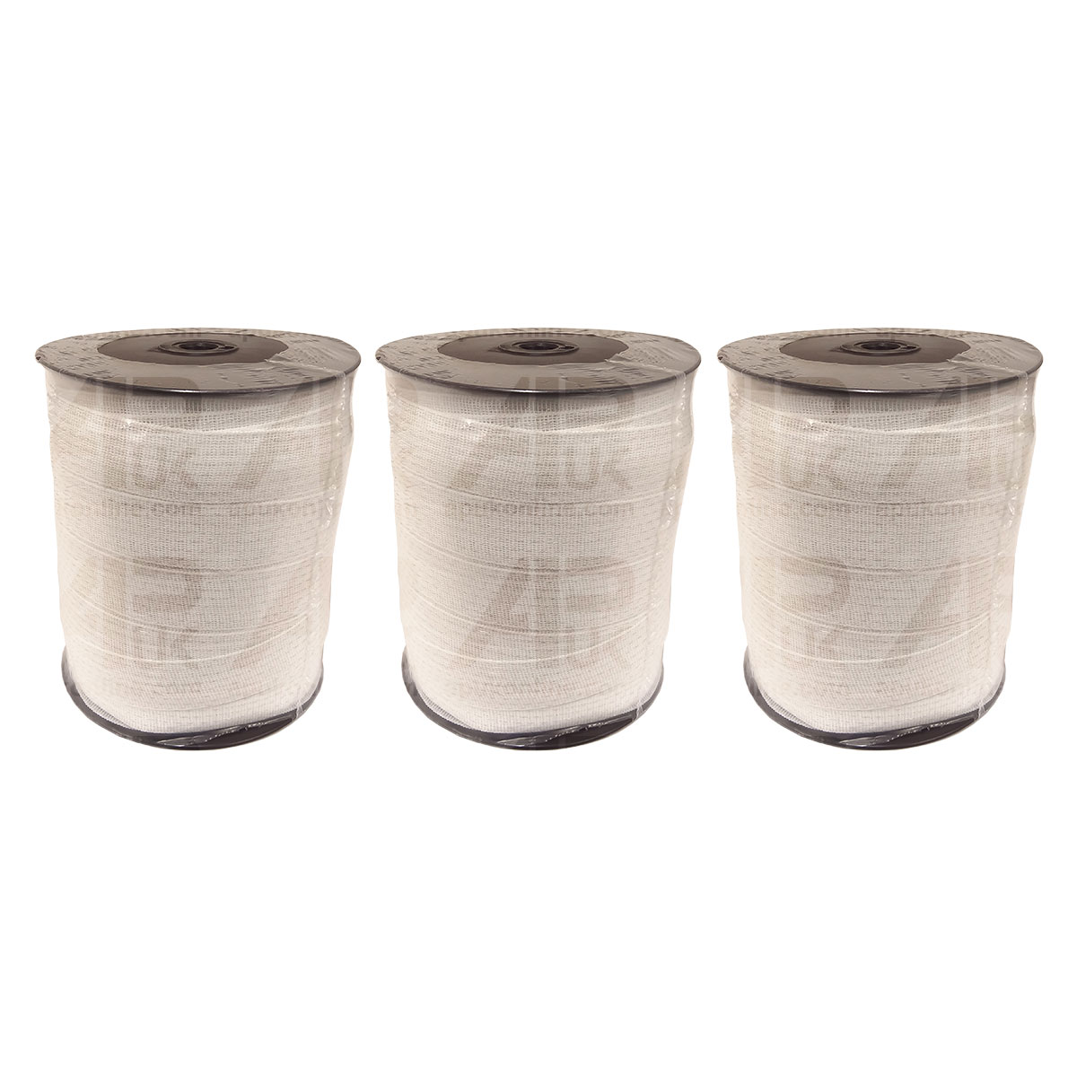 3 x 200m x 40mm Electric Fence Poly tape Fencing Horse Pony White Paddock Ribbon 