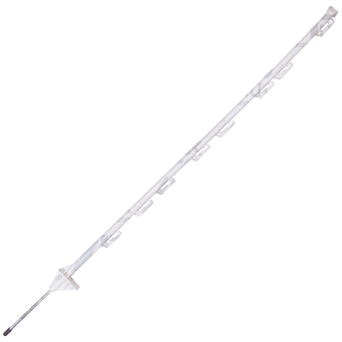 100 x 4ft Electric Fence White Poly Posts Poles Stakes 4 Foot Horse Post Tape