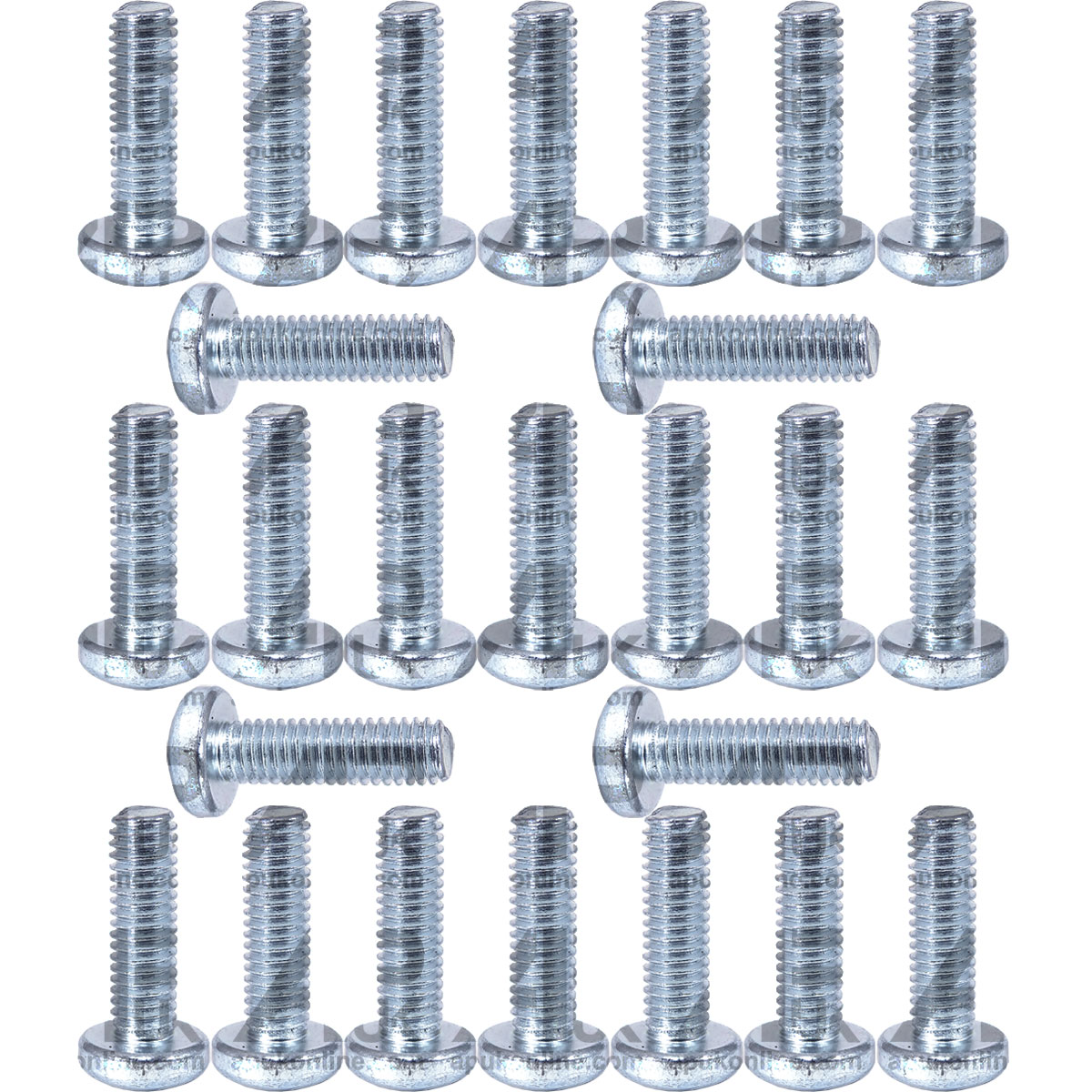 Pack of 25 M6 x 35mm Steel Pozi Pan Head Machine Screws Pozidrive Bolts Posi