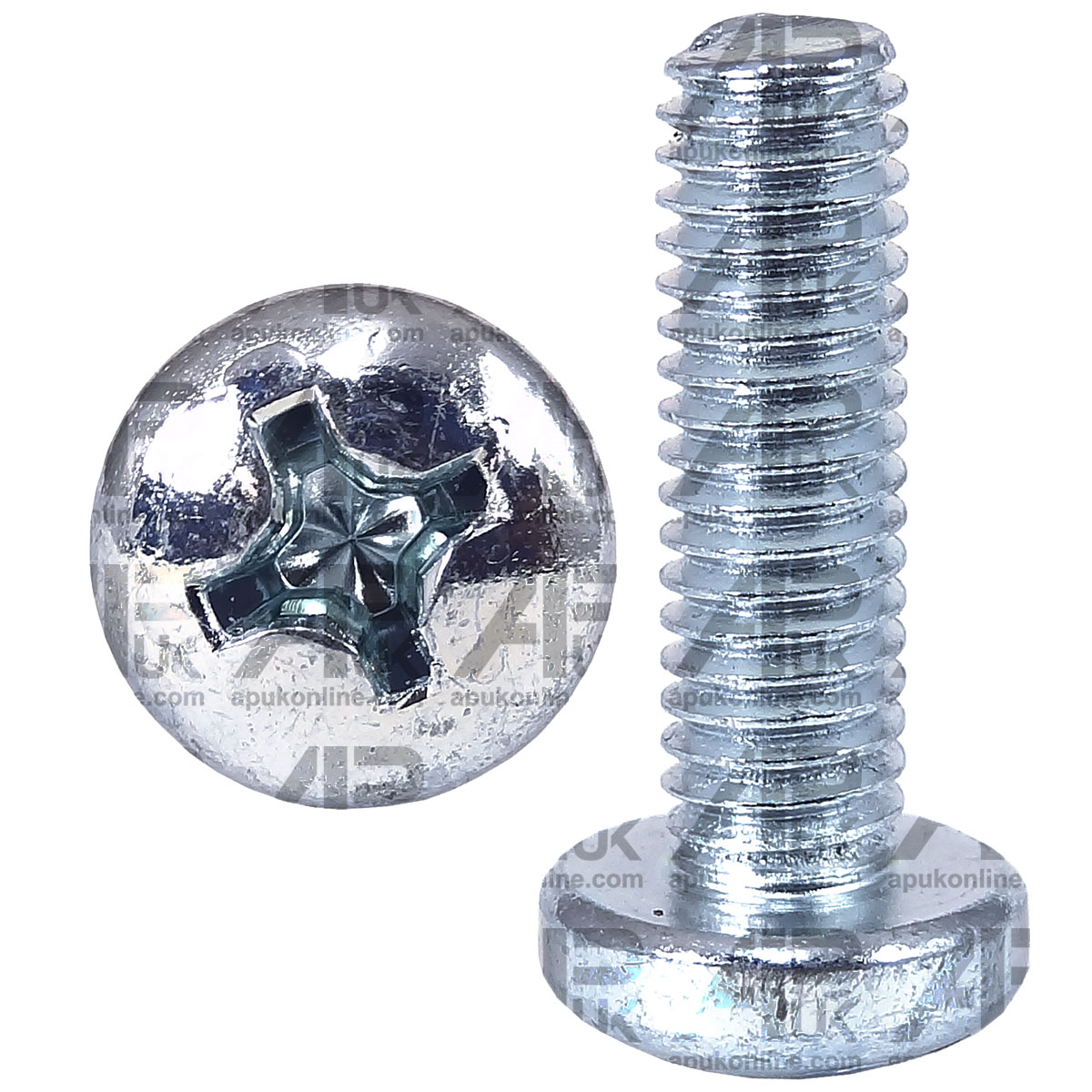 200x Pan Head Screw M6 x 35mm Pozi Drive Zinc for Fordson David Brown Tractor