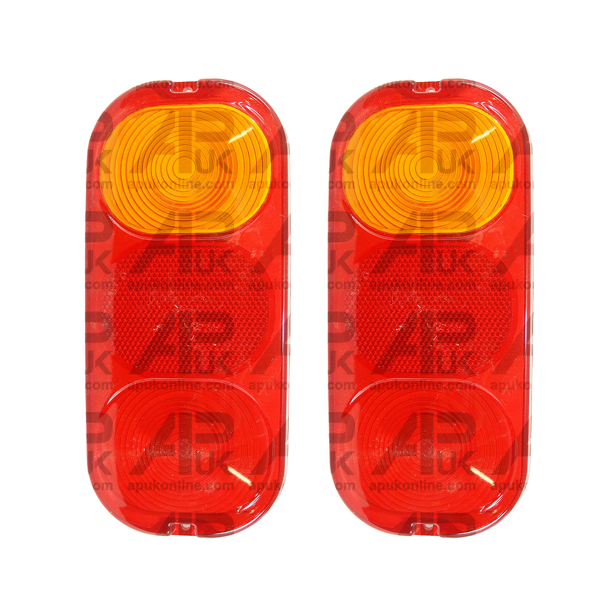 Pair of Rear Tail Light Lens for JCB 3CX 4CX Side Indicator Lamp Project 12 21