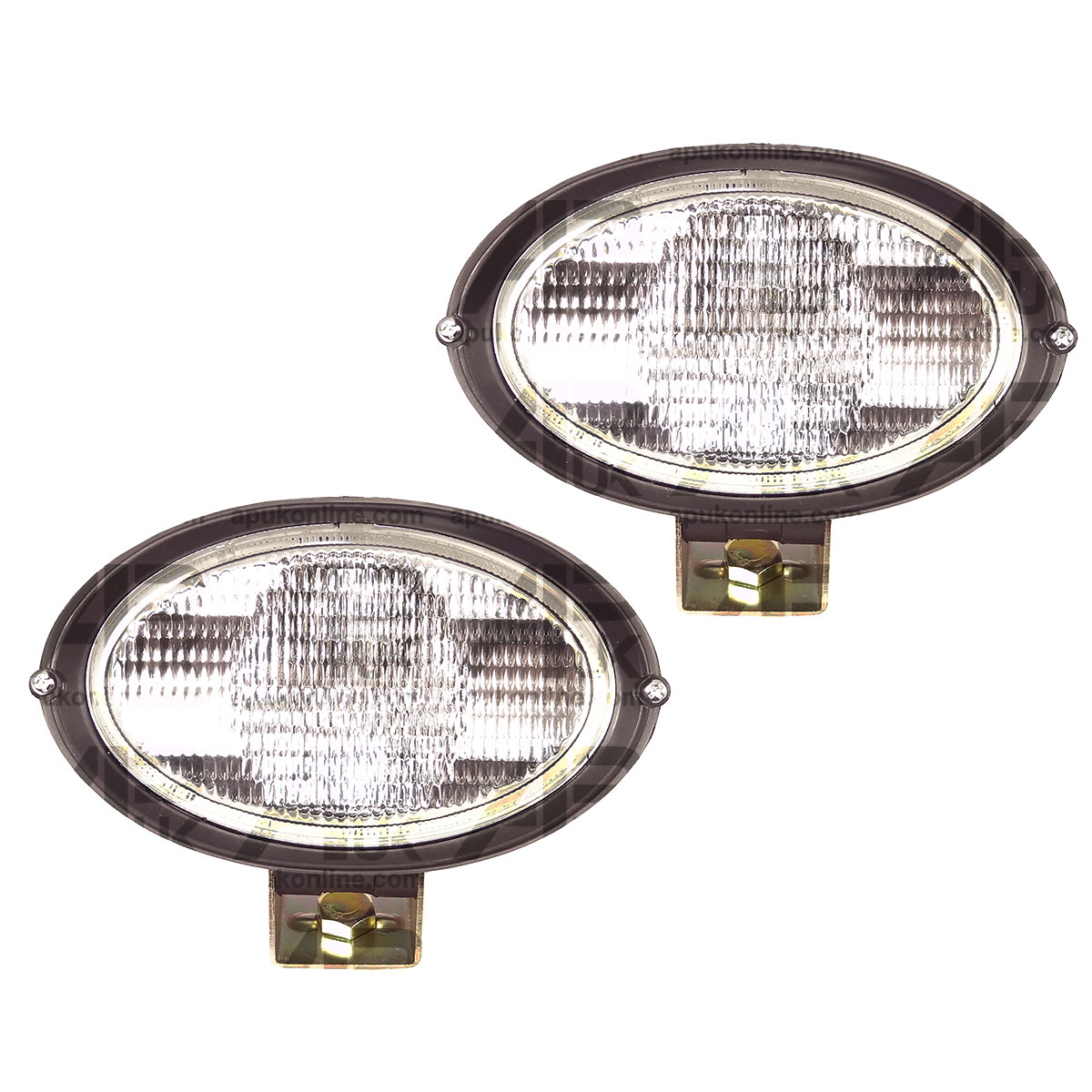 2X Oval Work Lights Lamp for Massey Ferguson Ford New Holland John Deere Tractor