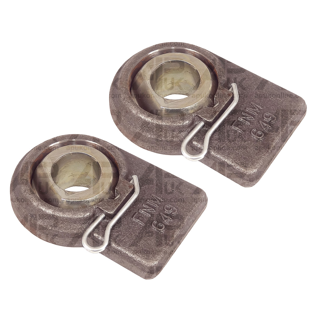 Pair Tractor Cat 2 Weld On Lift arm Lower Link Ball Ends Interchangable Category