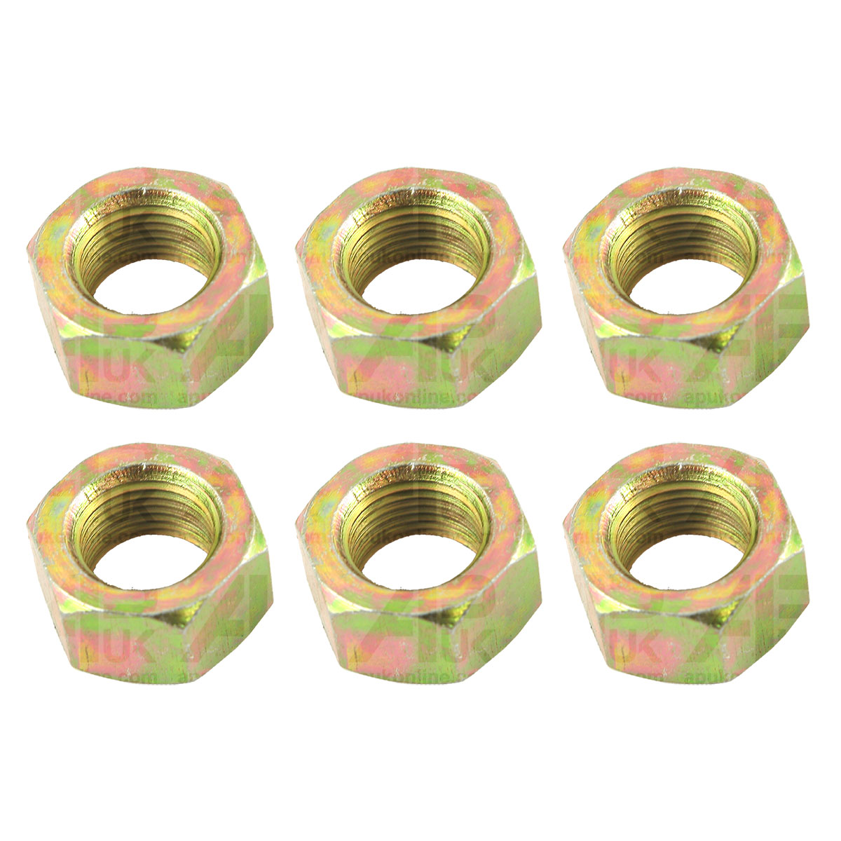 6x Rear Wheel Rim Bolt Nut Set 5/8 UNF for Massey Ferguson Fordson Ford Tractor