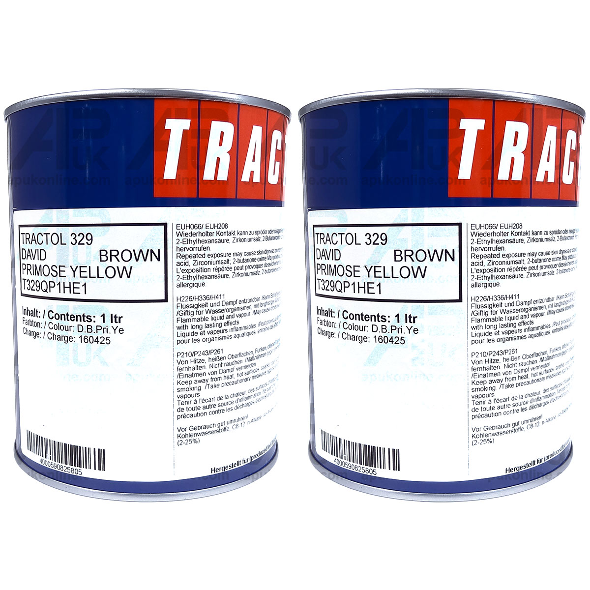 2 Litre Ltr David Brown Implematic Primrose Yellow Tractor Enamel Paint Tractol