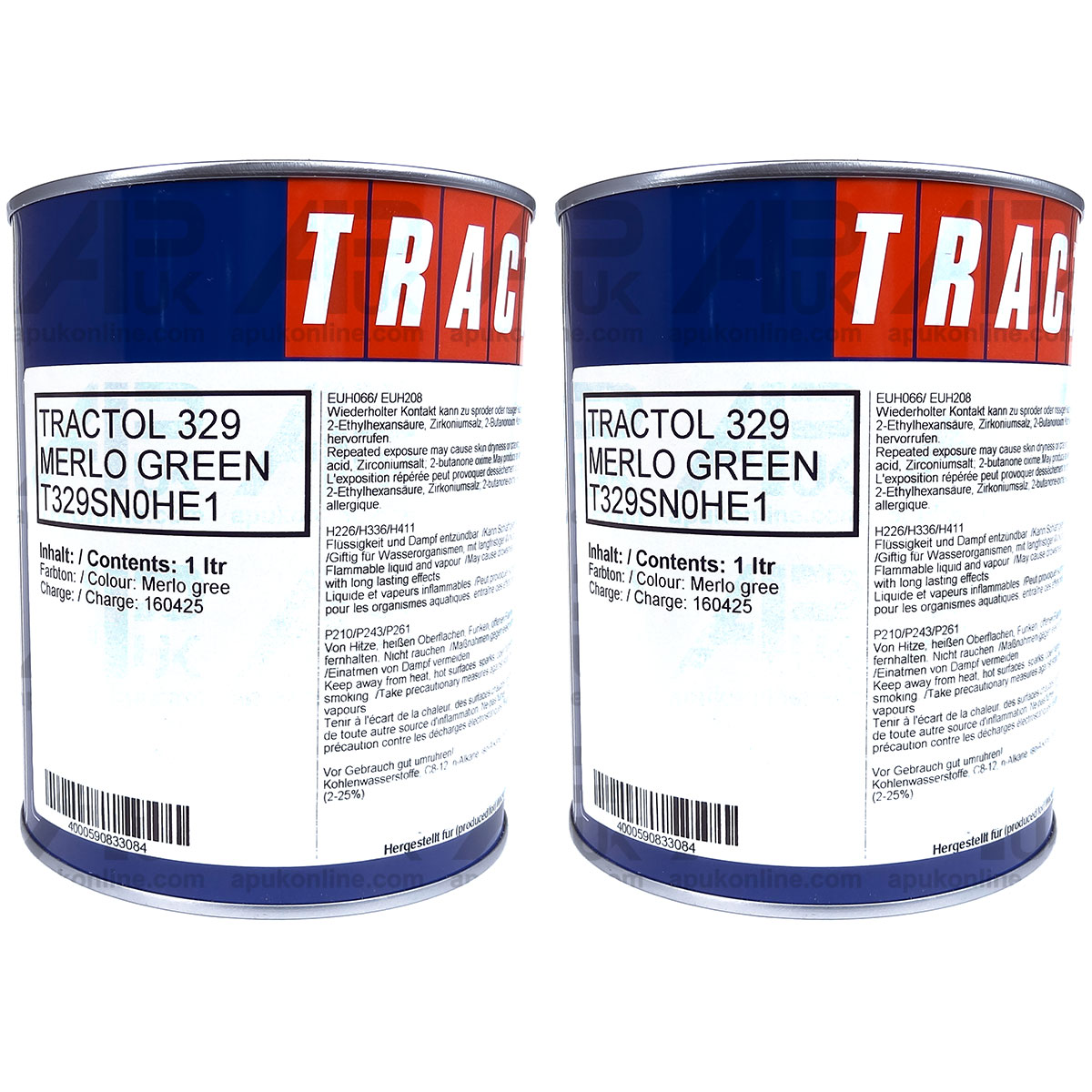 2 Litre Ltr Green Enamel Paint Tractol for Merlo Telehandler Loader Telescopic