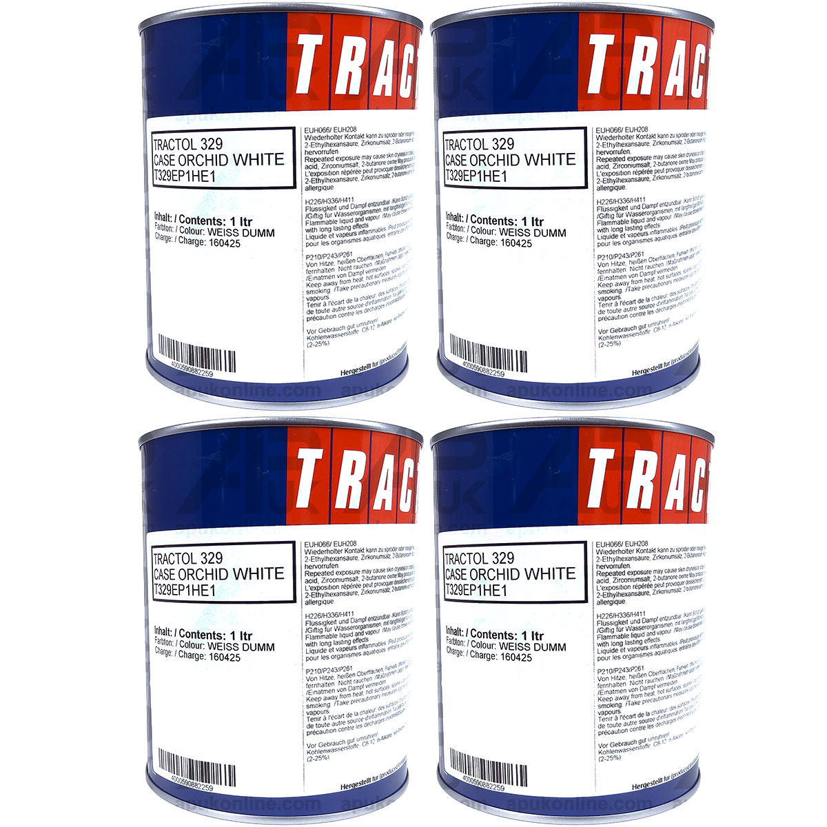 4 Litre 4L Tractol Orchid White Paint for Case International IH Tractor