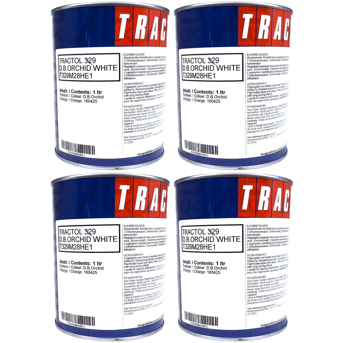 4 Litre Ltr David Brown 770 880 990 Tractor Orchid White Enamel Paint Tractol