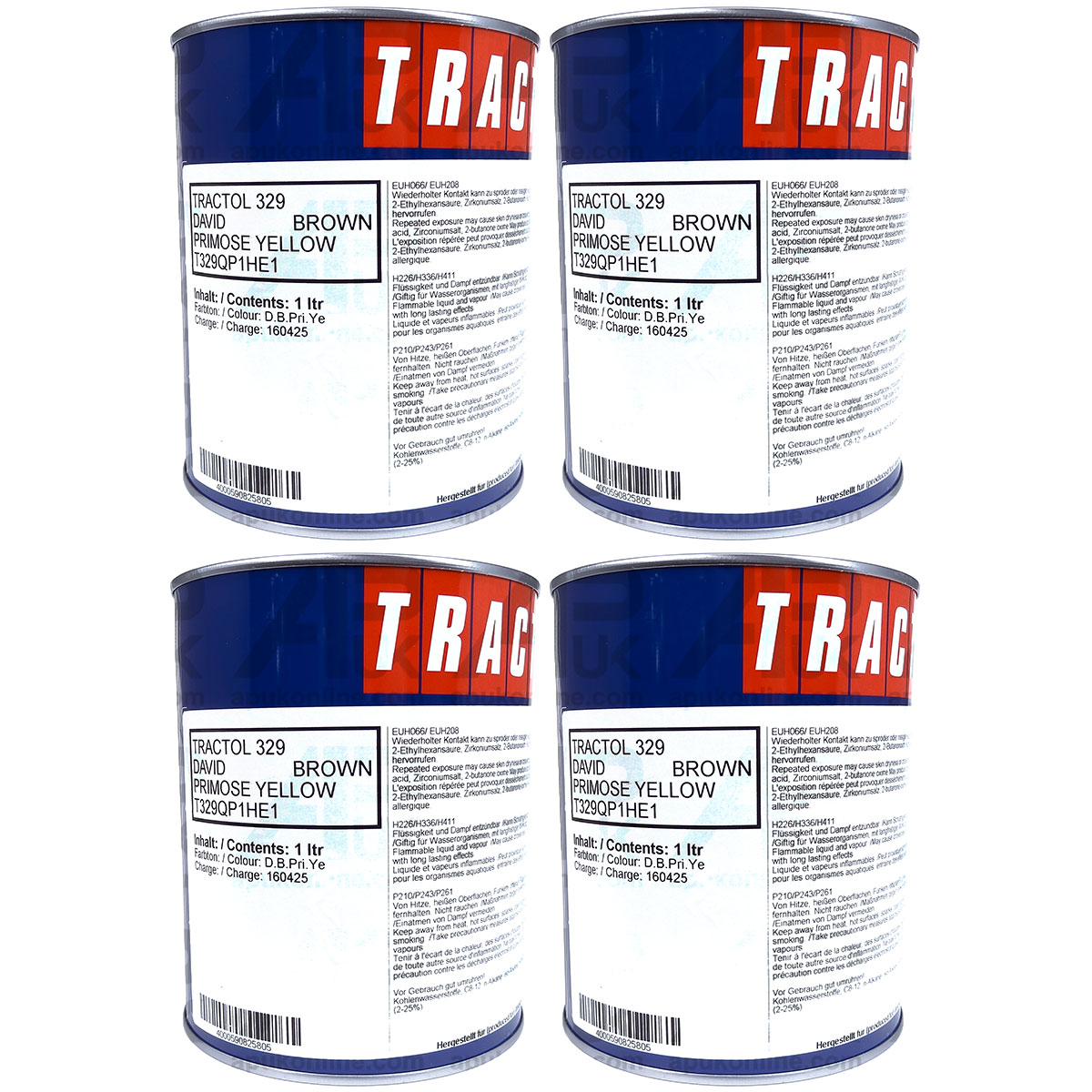 4 Litre Ltr David Brown Implematic Primrose Yellow Tractor Enamel Paint Tractol