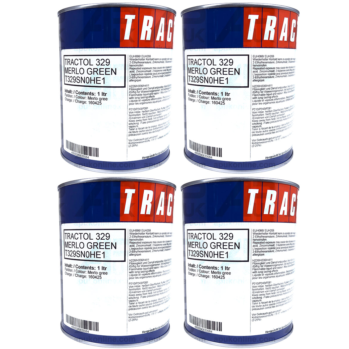 4 Litre Ltr Green Enamel Paint Tractol for Merlo Telehandler Loader Telescopic