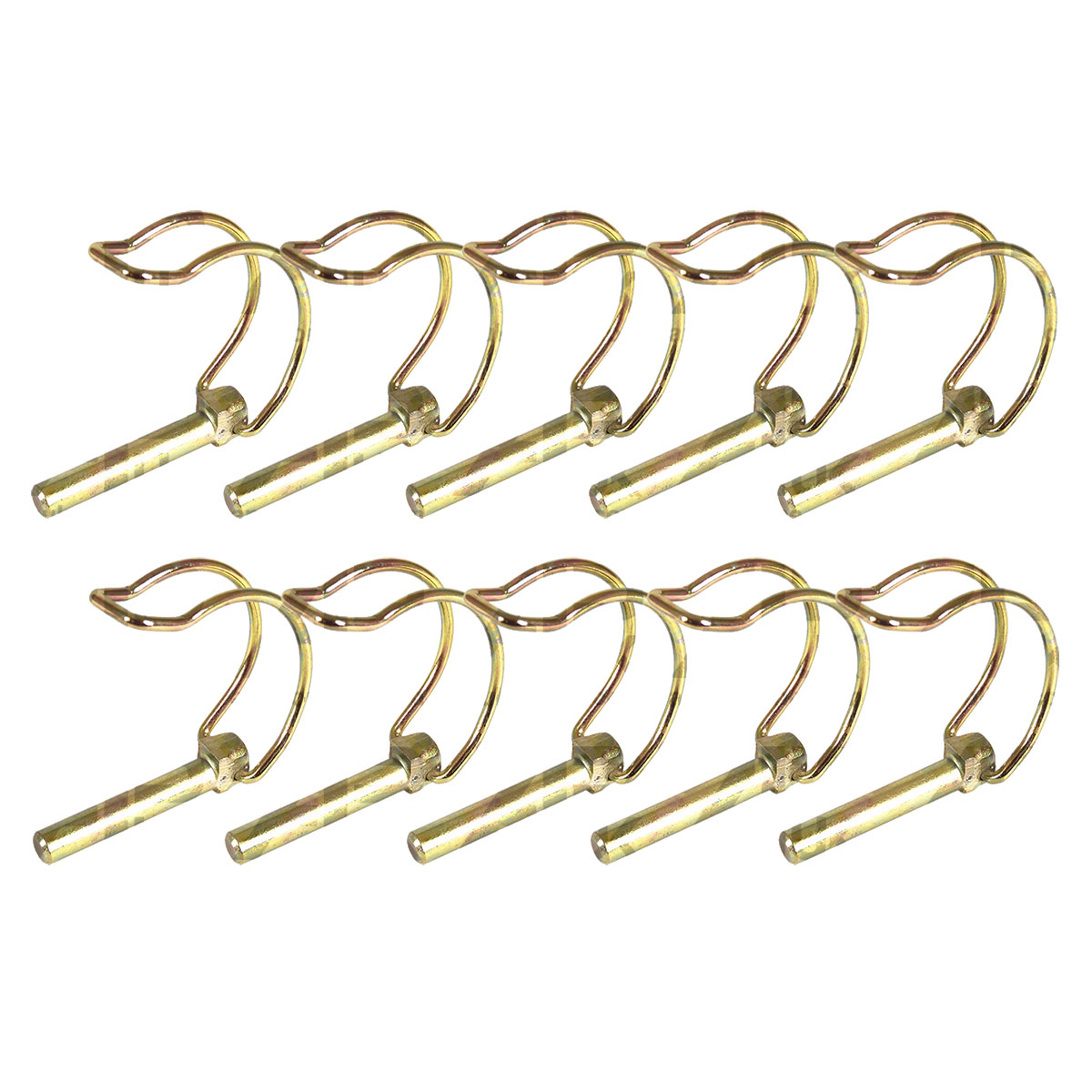 10 Pipe Tube Linch Lynch Pin 8mm x 45mm Trailer Tractor Truck Horse Box Linkage