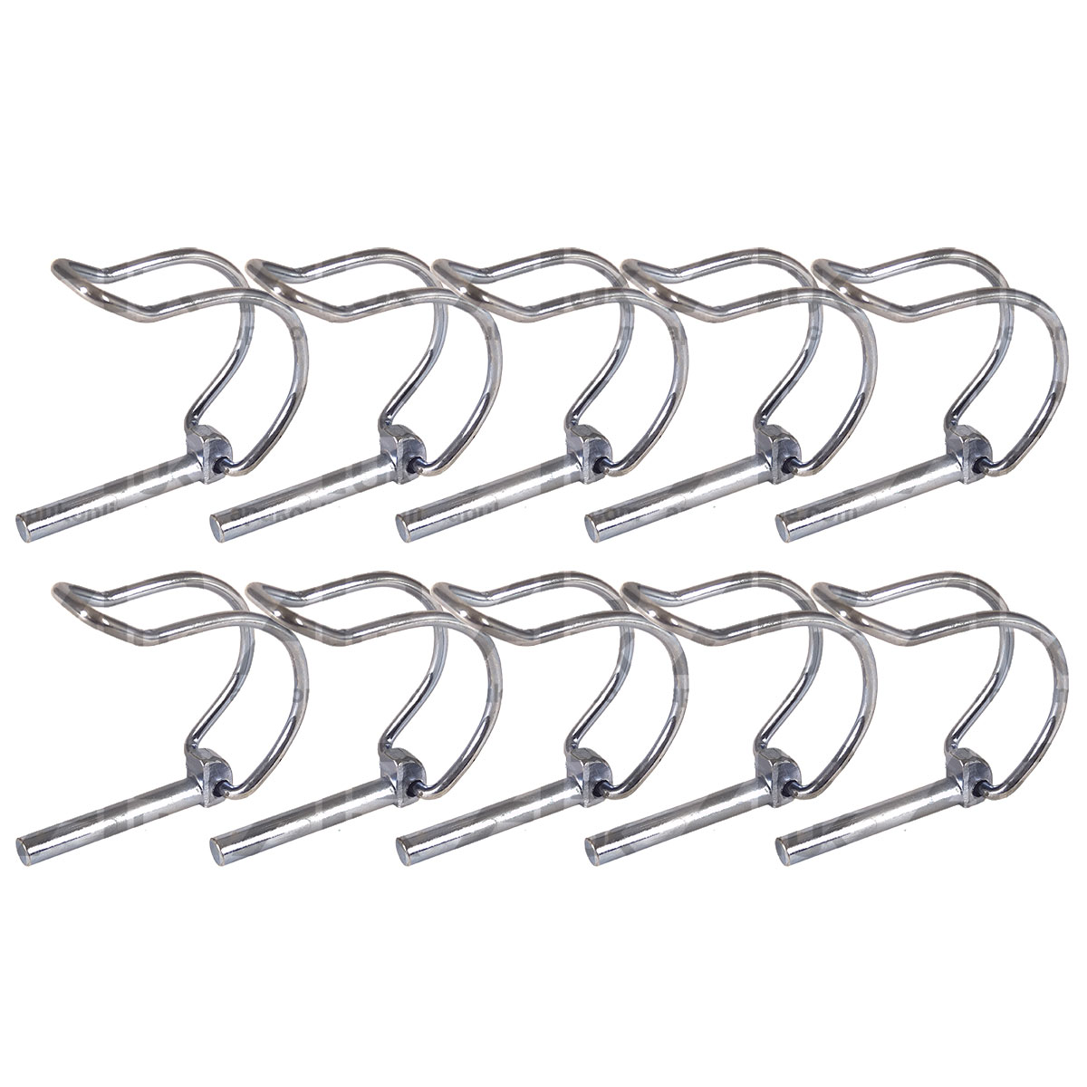 10 Pipe Tube Linch Lynch Pin 6mm x 40mm Trailer Tractor Truck Horse Box Linkage