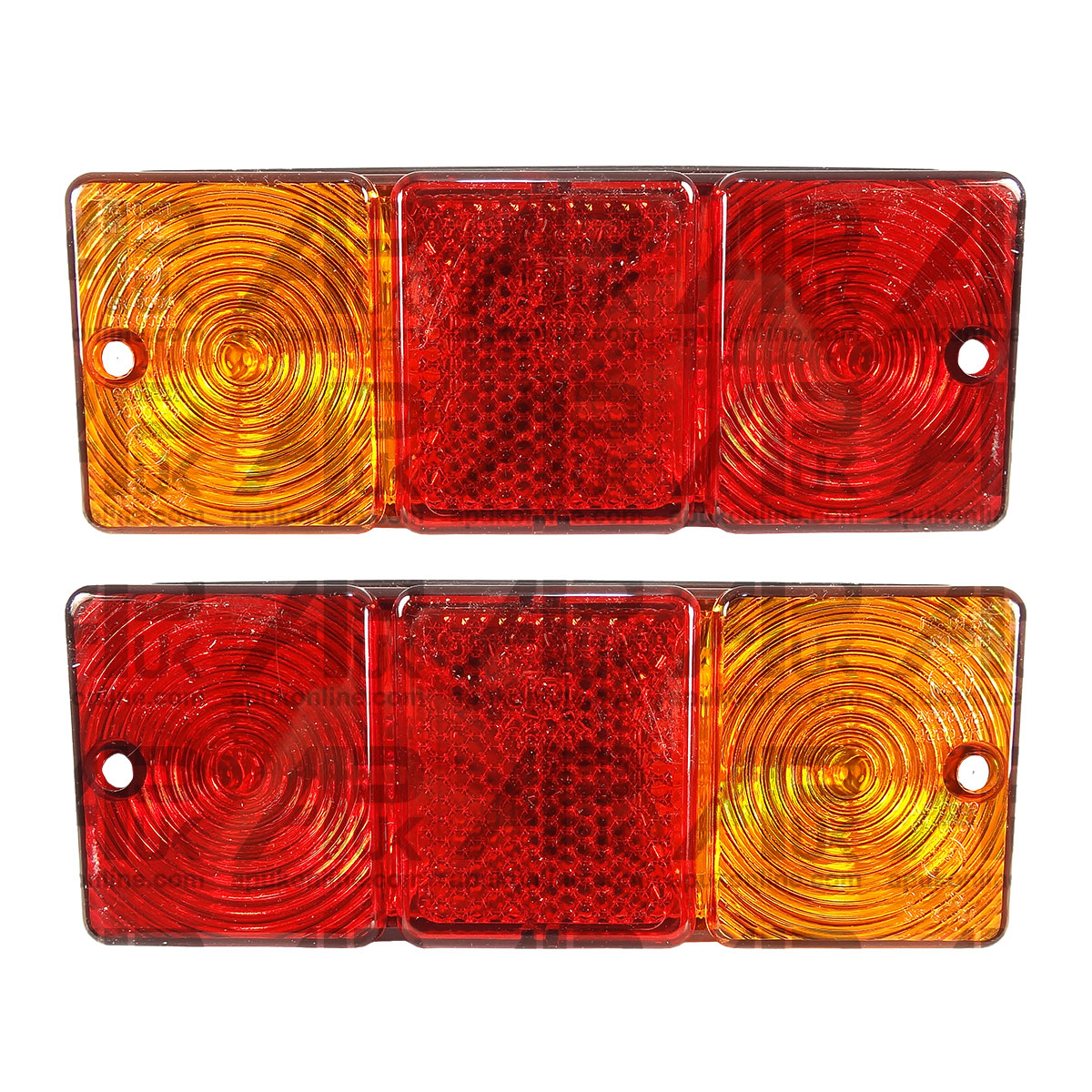 Pair of Rear Tail Brake Light Lamp Lens for Massey Ferguson 240 265 275 Tractor