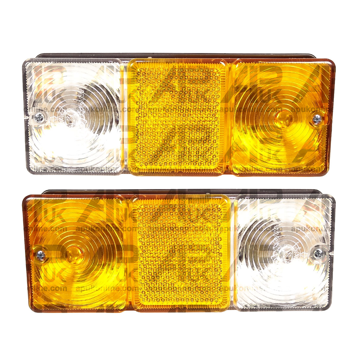Pair Front Side Indicator Flasher Parking Light Lamp for Massey Ferguson Tractor