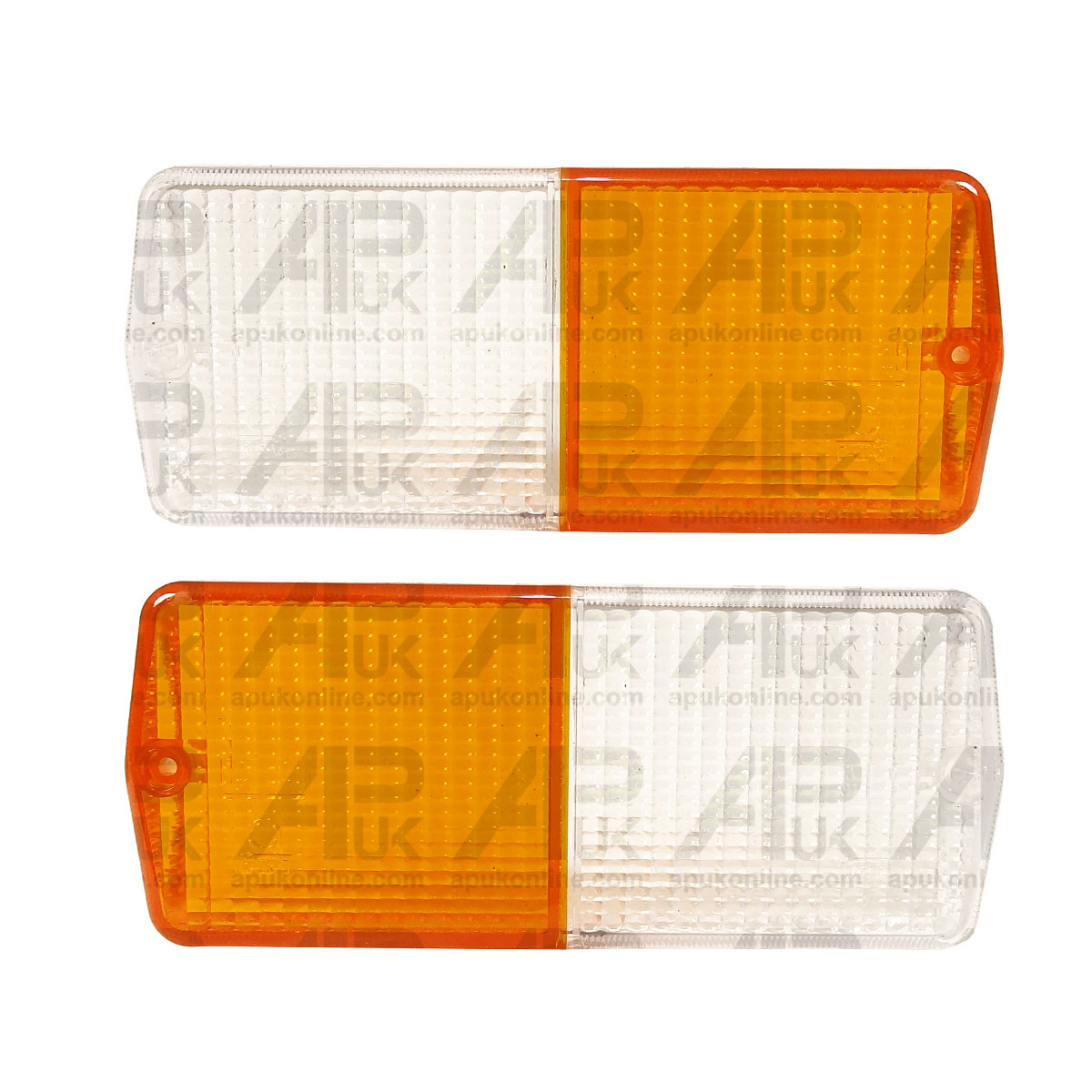 2x Front Side Park Light Lamp Lens for Landini 5530 5830 6030 6530 6860 Tractor