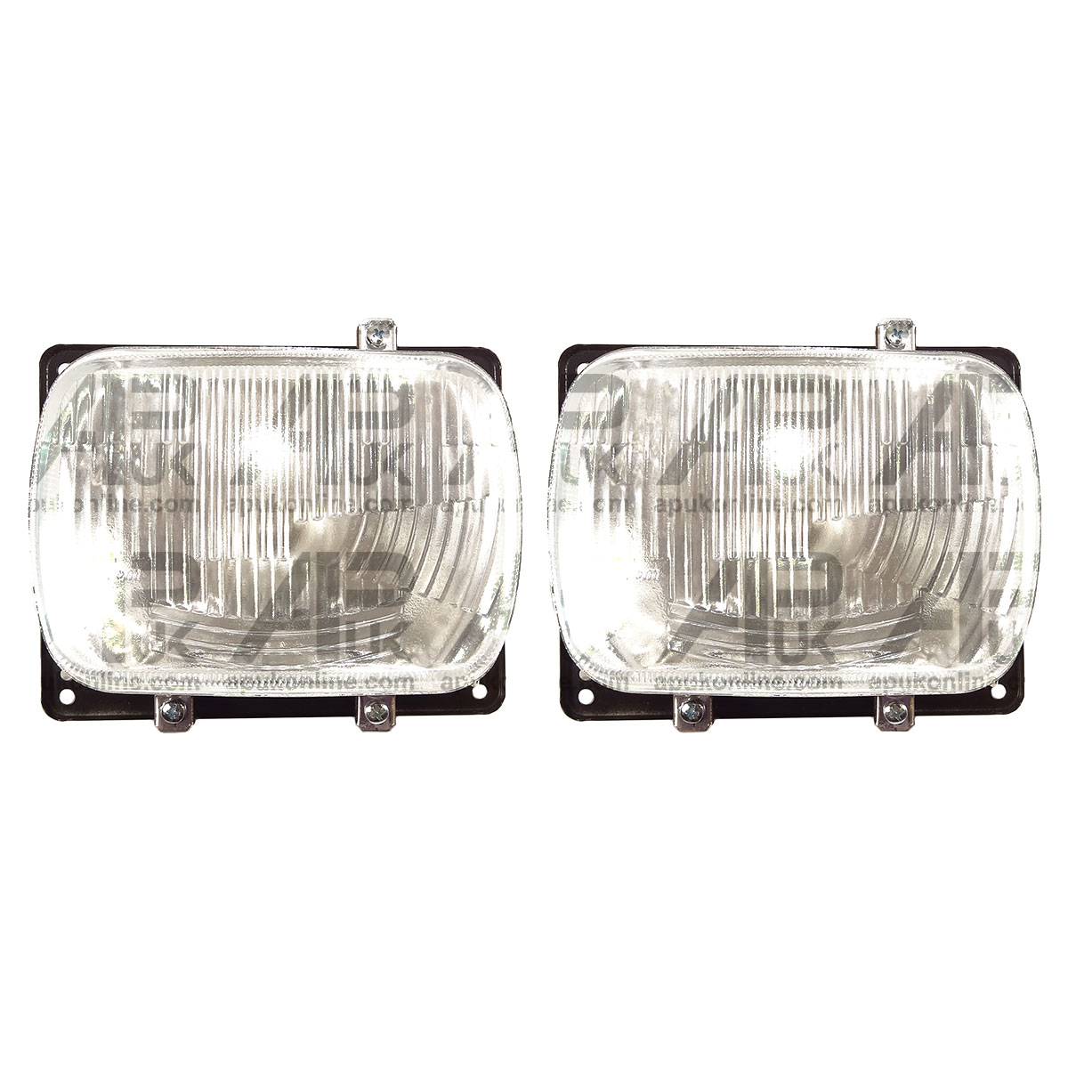 2x Front Headlight Lamps for Fiat 60-56 60-65 60-66 60-75 60-88 60-90 Tractor