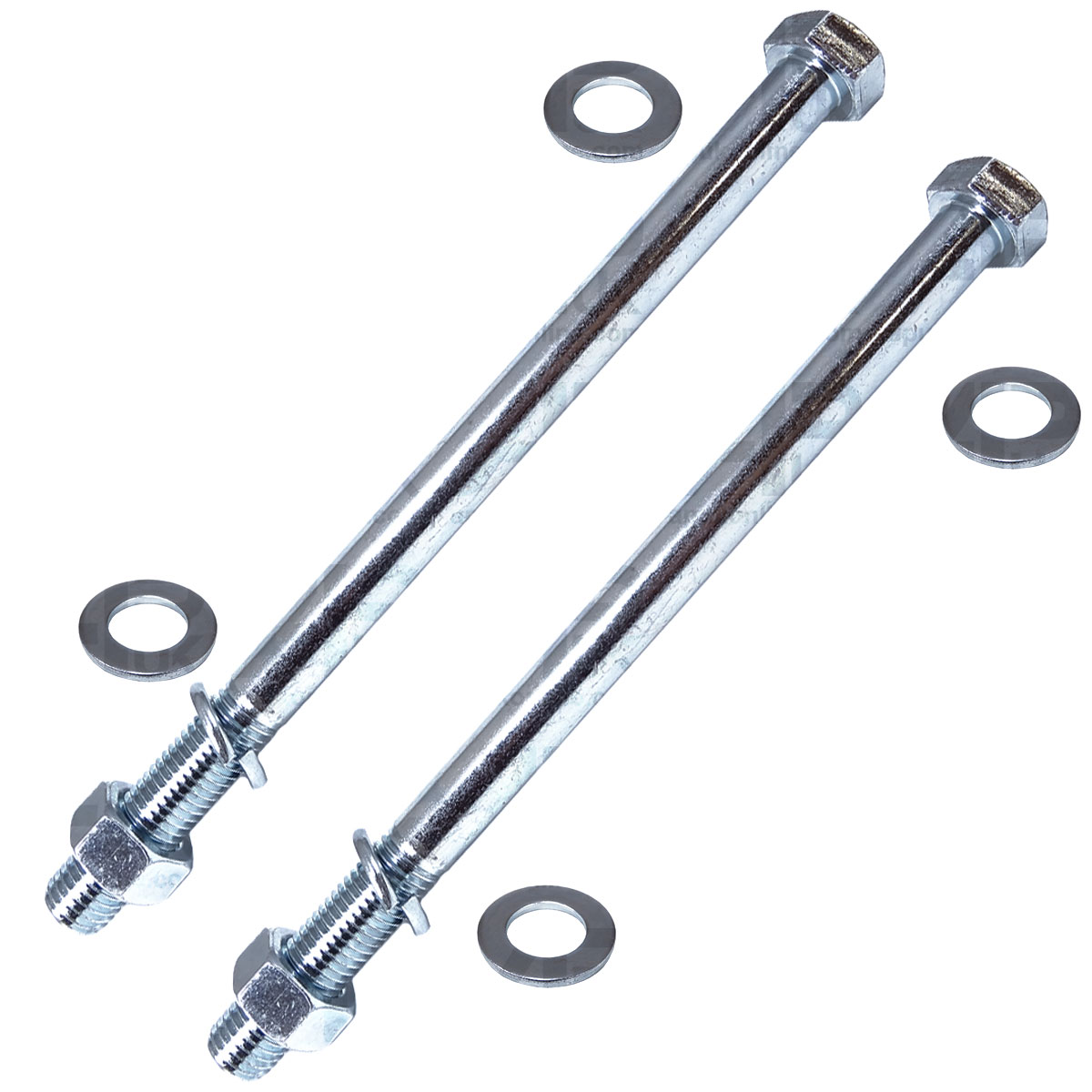 2x Rear Wing Fender Bolts &amp; Nuts 9 1/2&quot; Long Mud Guard for Fordson Major Tractor