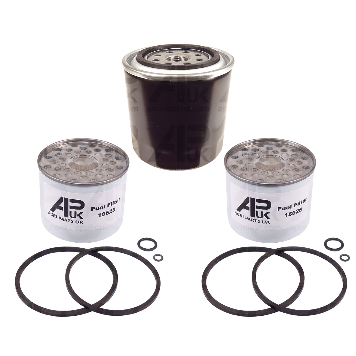 Fuel &amp; Short Oil Filter Element Service Kit Set for Manitou MLT 523 Telehandler