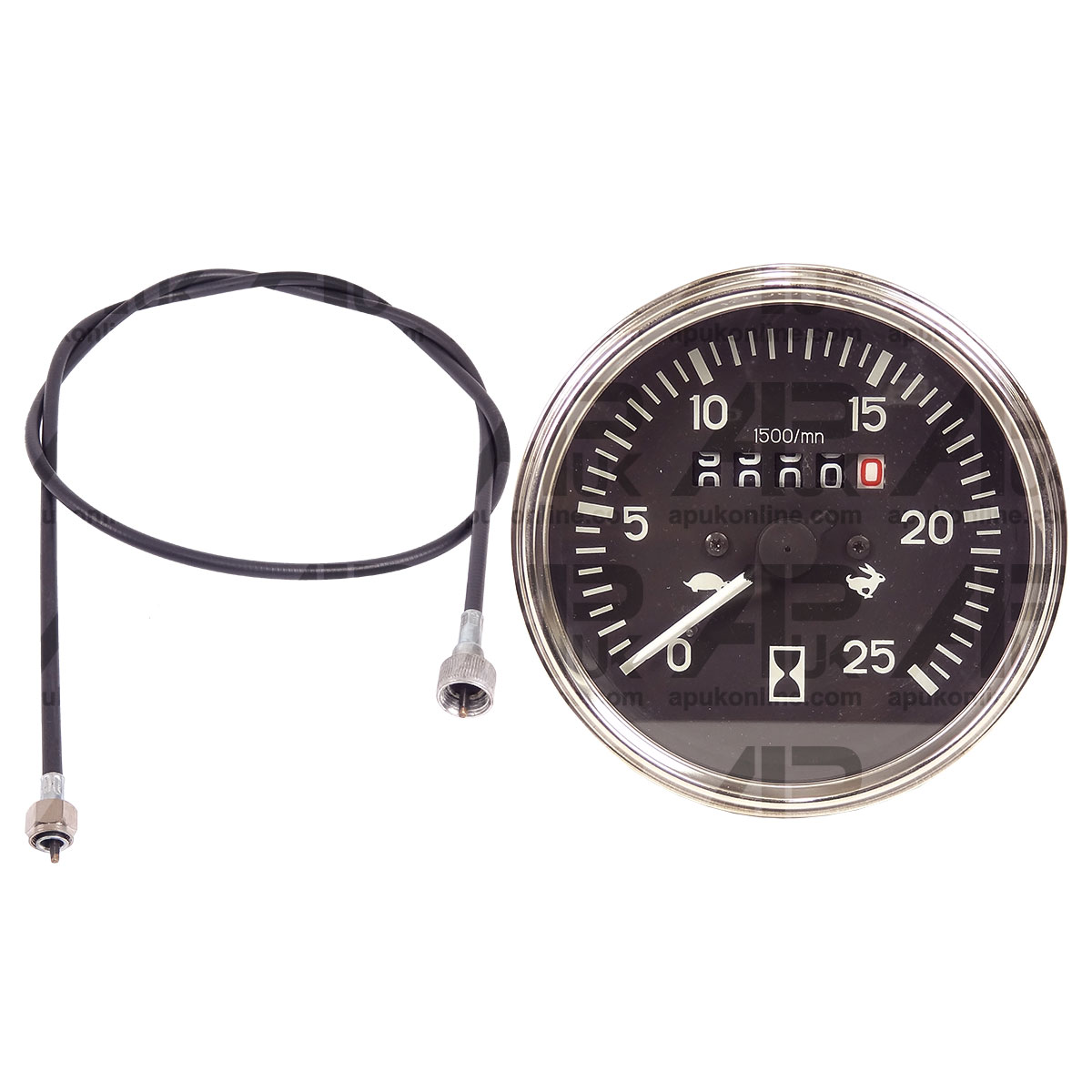Tachometer Rev Gauge &amp; Tacho Cable for Massey Ferguson 240 265 290 565 Tractor