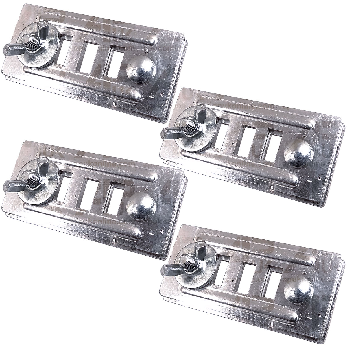 4 Sets Electric fence fencing tape to tape steel connectors 20/40mm wire Ribbon