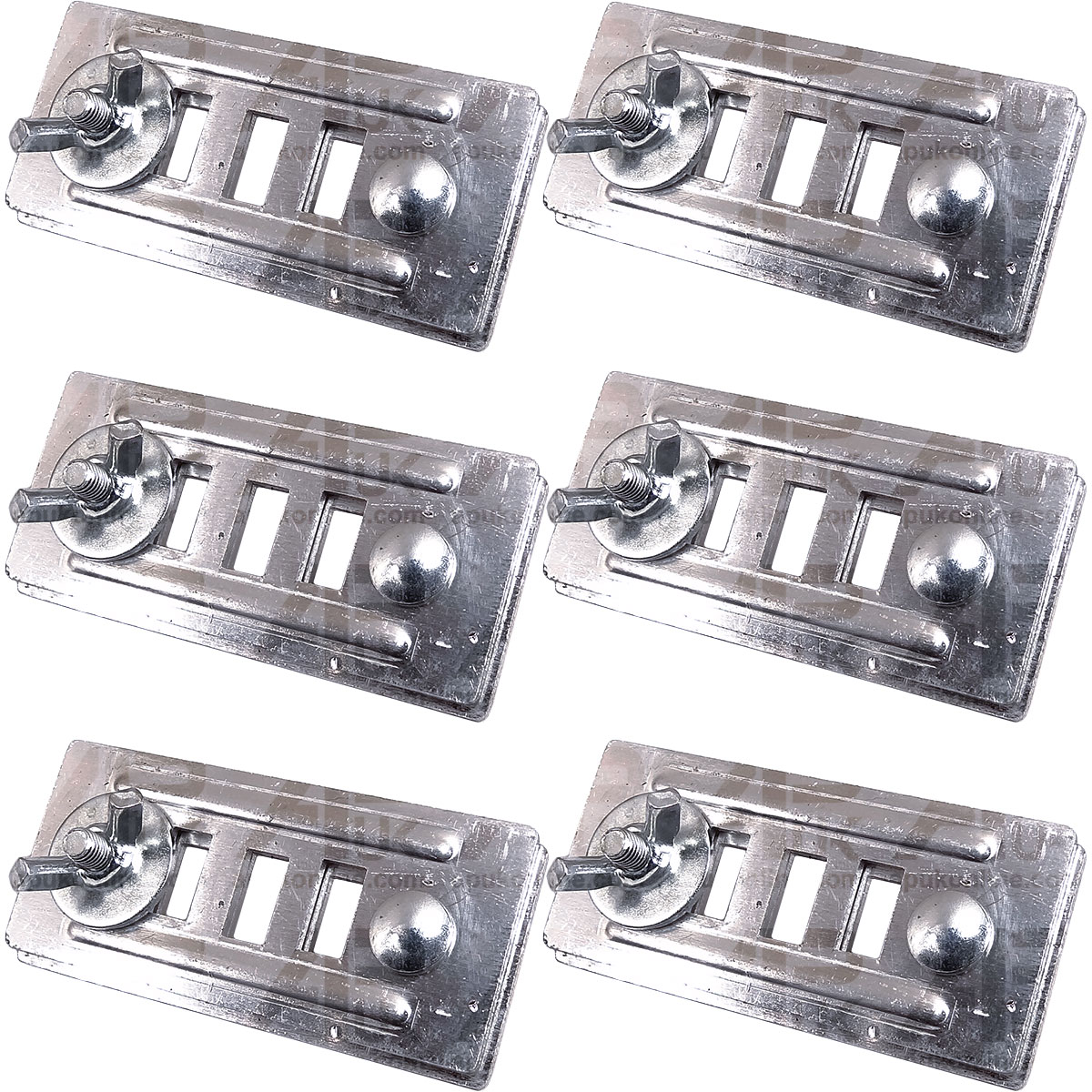 6 Sets Electric fence fencing tape to tape steel connectors 20/40mm wire Ribbon