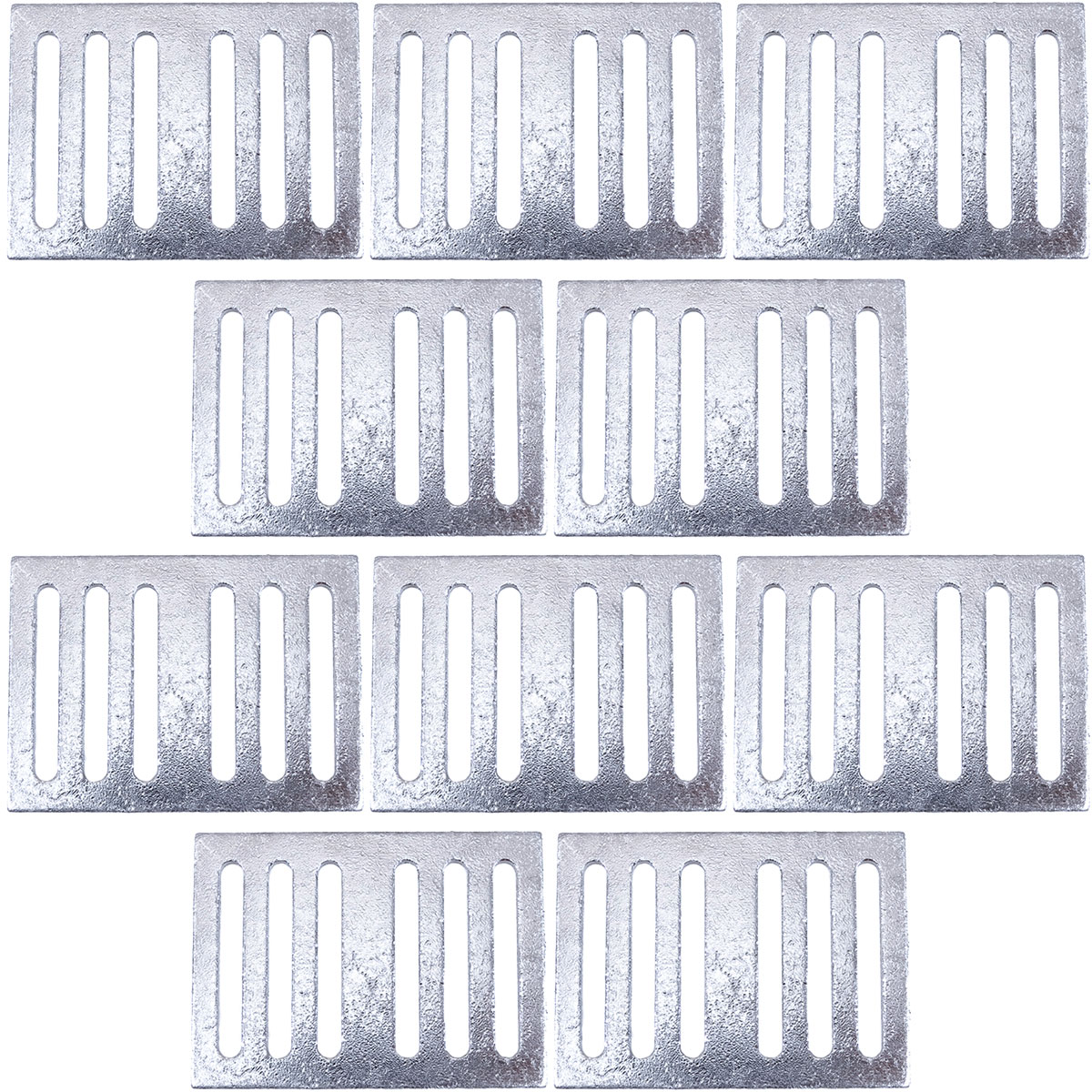 10 Electric fence fencing tape connector Plates Joiners Metal 20/40mm connection