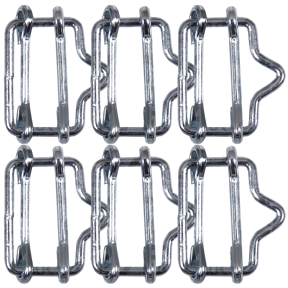 6x Electric Fence Fencing 20mm Poly Tape Connector Joiners Metal Connection