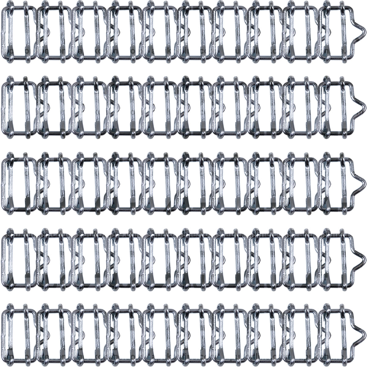 50x Electric Fence Fencing 20mm Poly Tape Connector Joiners Metal Connection