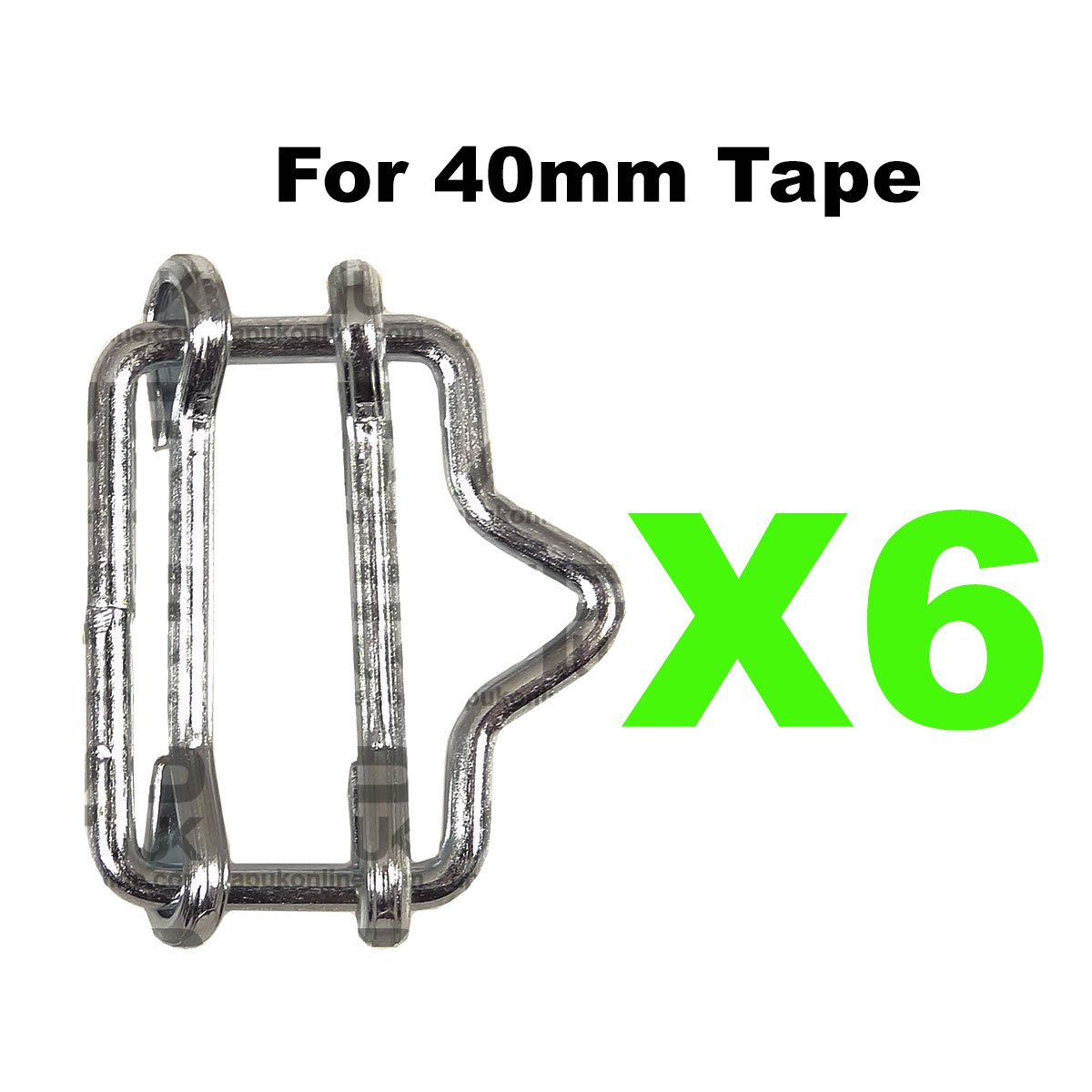 6x Electric Fence Fencing 40mm Poly Tape Connector Joiners Metal Connection
