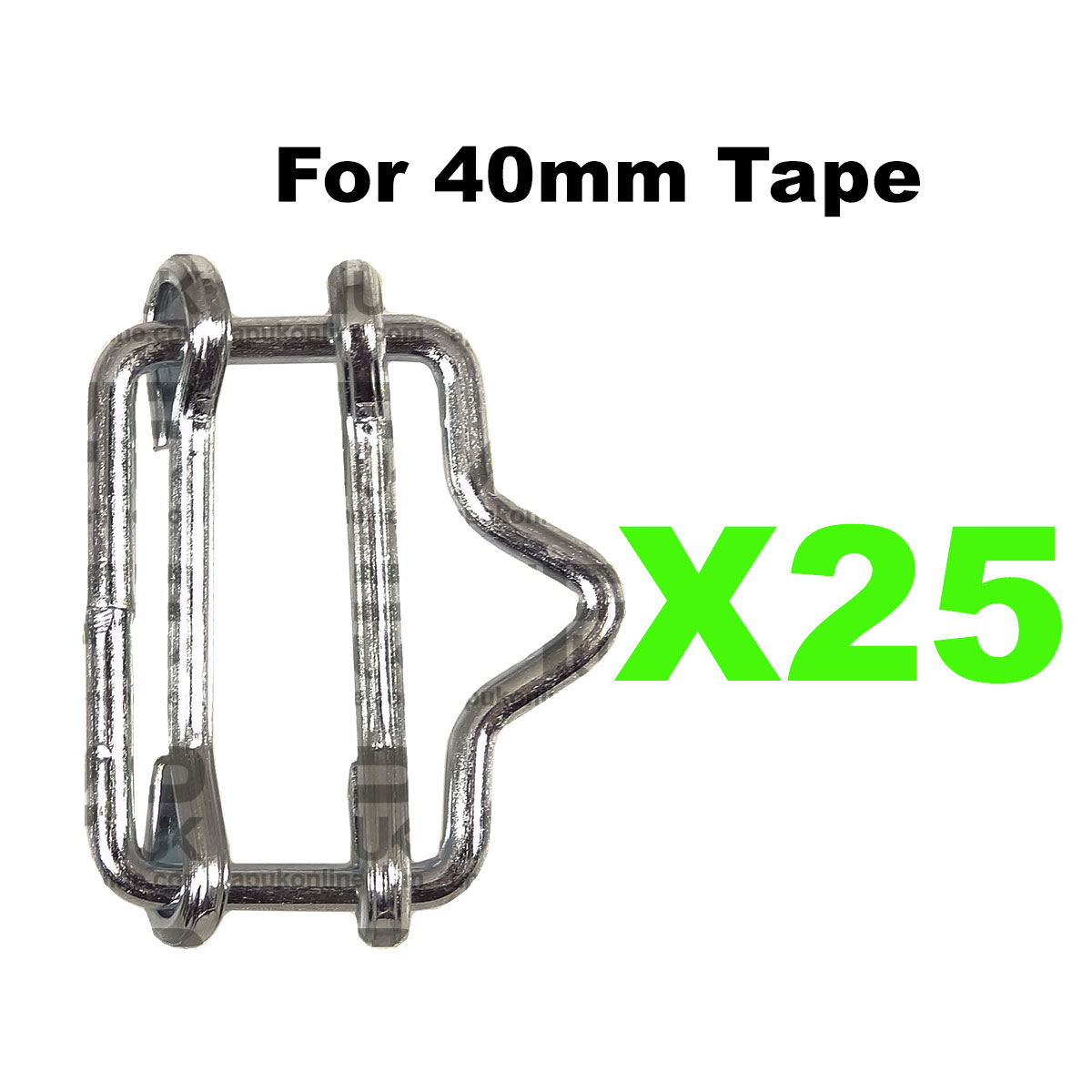 25x Electric Fence Fencing 40mm Poly Tape Connector Joiners Metal Connection