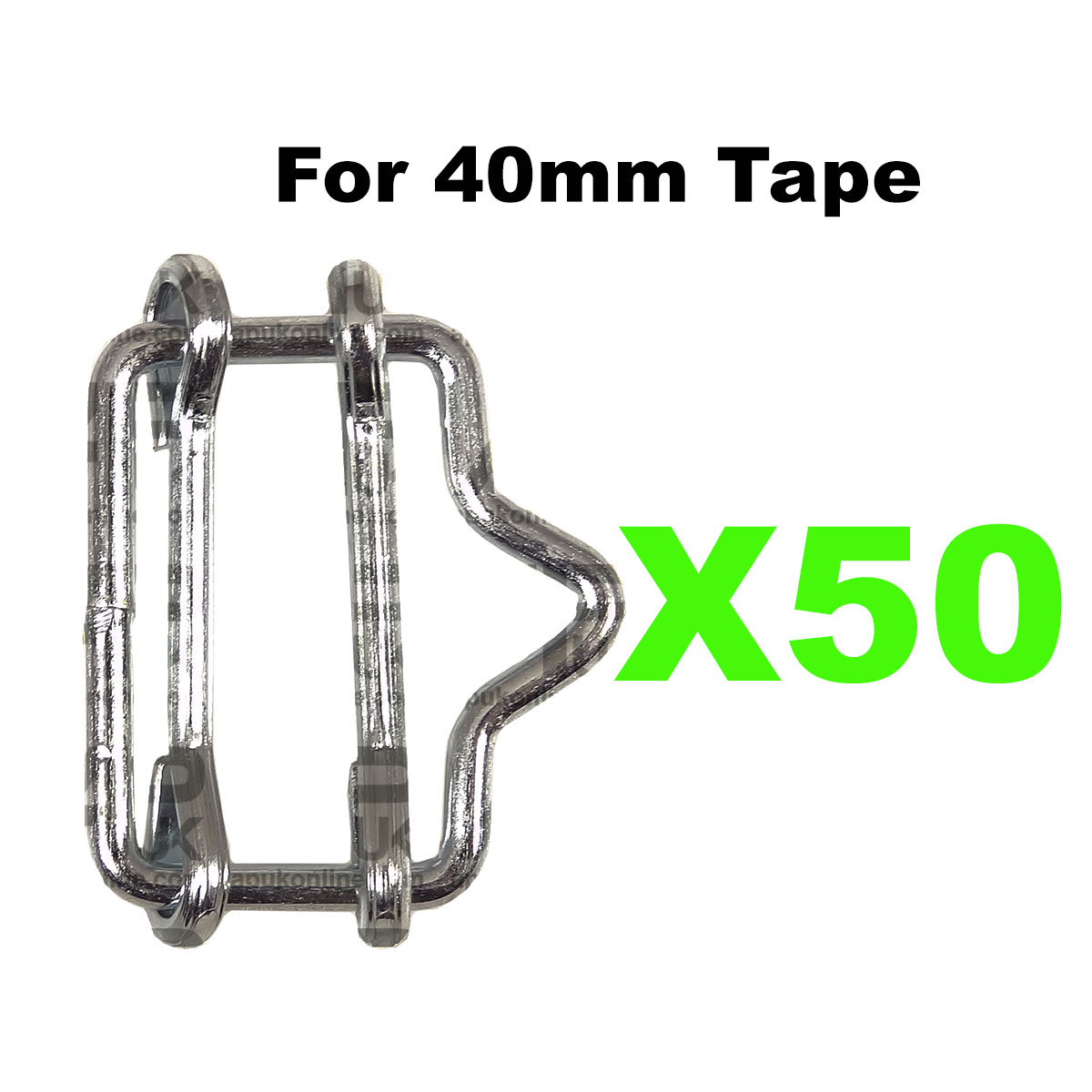 50x Electric Fence Fencing 40mm Poly Tape Connector Joiners Metal Connection