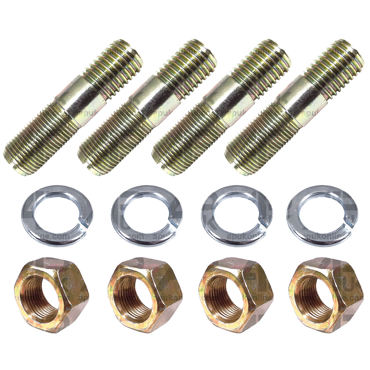 4x Drawbar Bracket Studs Set 3/4&quot; for Massey Ferguson 230 231 240 243 Tractor