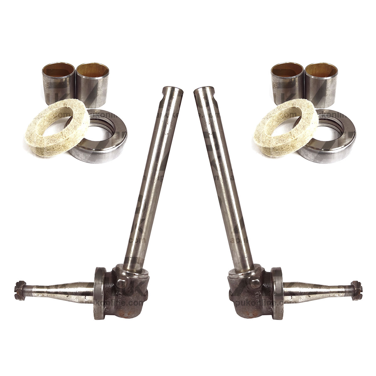 LH/RH Steering Spindle with Bushes &amp; Bearings Kit for Ferguson TO30 TO35 Tractor