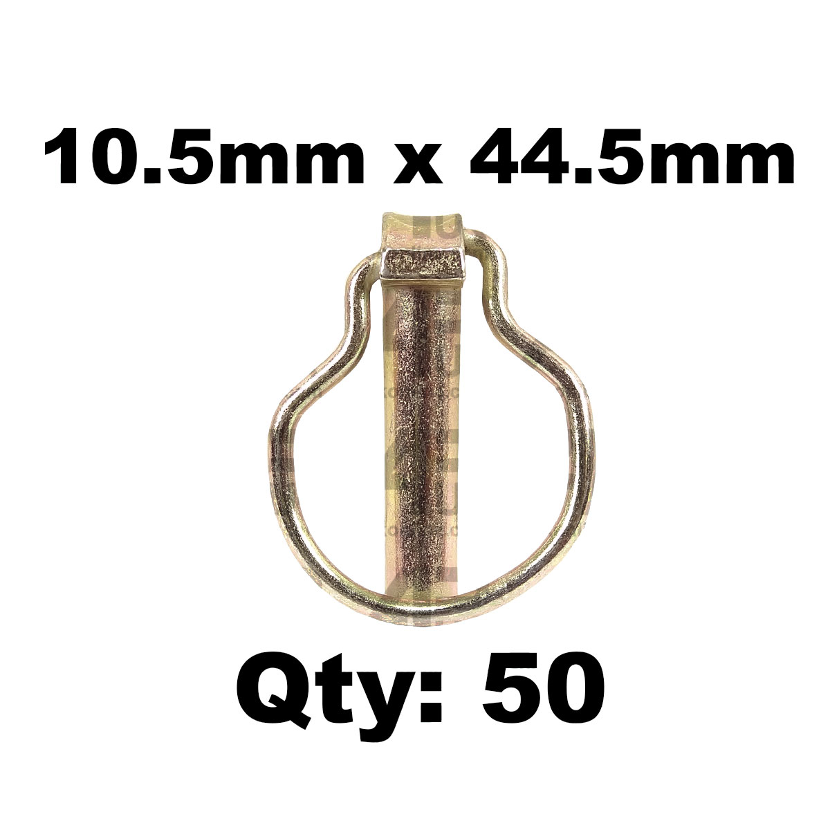 50 x 10.5mm Pear Shaped Linch Lynch Pins Trailers Agricultural Tractors Linkage