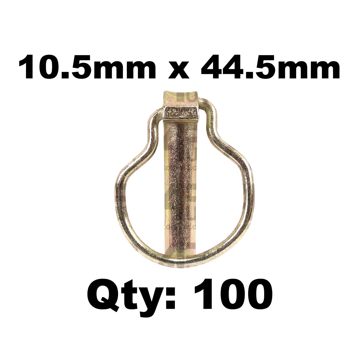 100 x 10.5mm Pear Shaped Linch Lynch Pins Trailers Agricultural Tractors Linkage