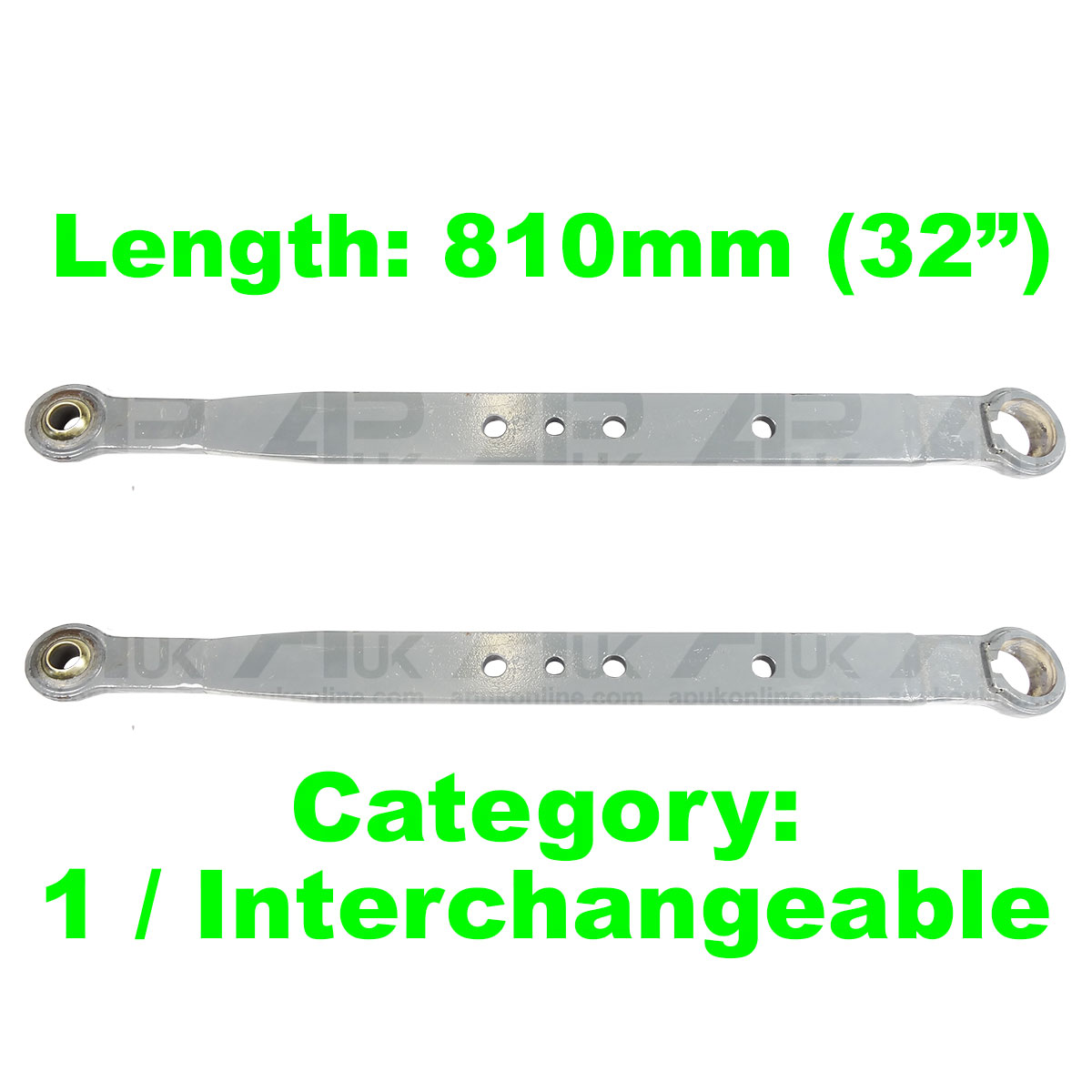 2x Linkage Lift Arms Cat 1/2 Interchangeable for Massey Ferguson 35 135 Tractor