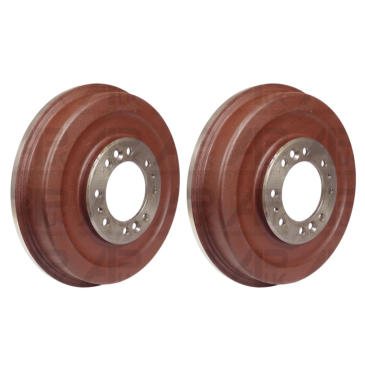 2x Rear Wheel Brake Drums for Massey Ferguson TEA20 TED20 TEF20 TEH20 Tractor