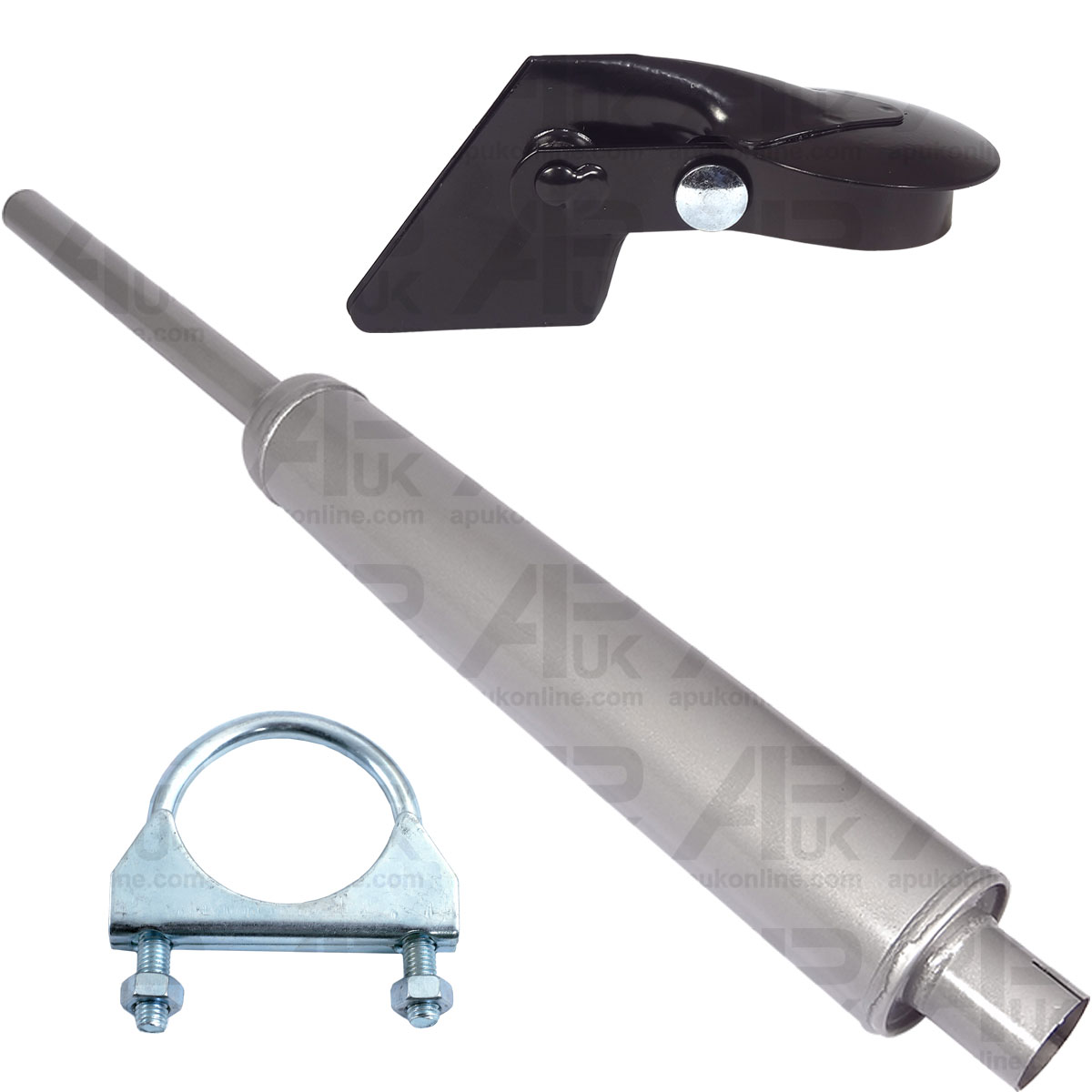 Exhaust Silencer &amp; Weather Rain Cap for Massey Ferguson 265 275 290 374 Tractor