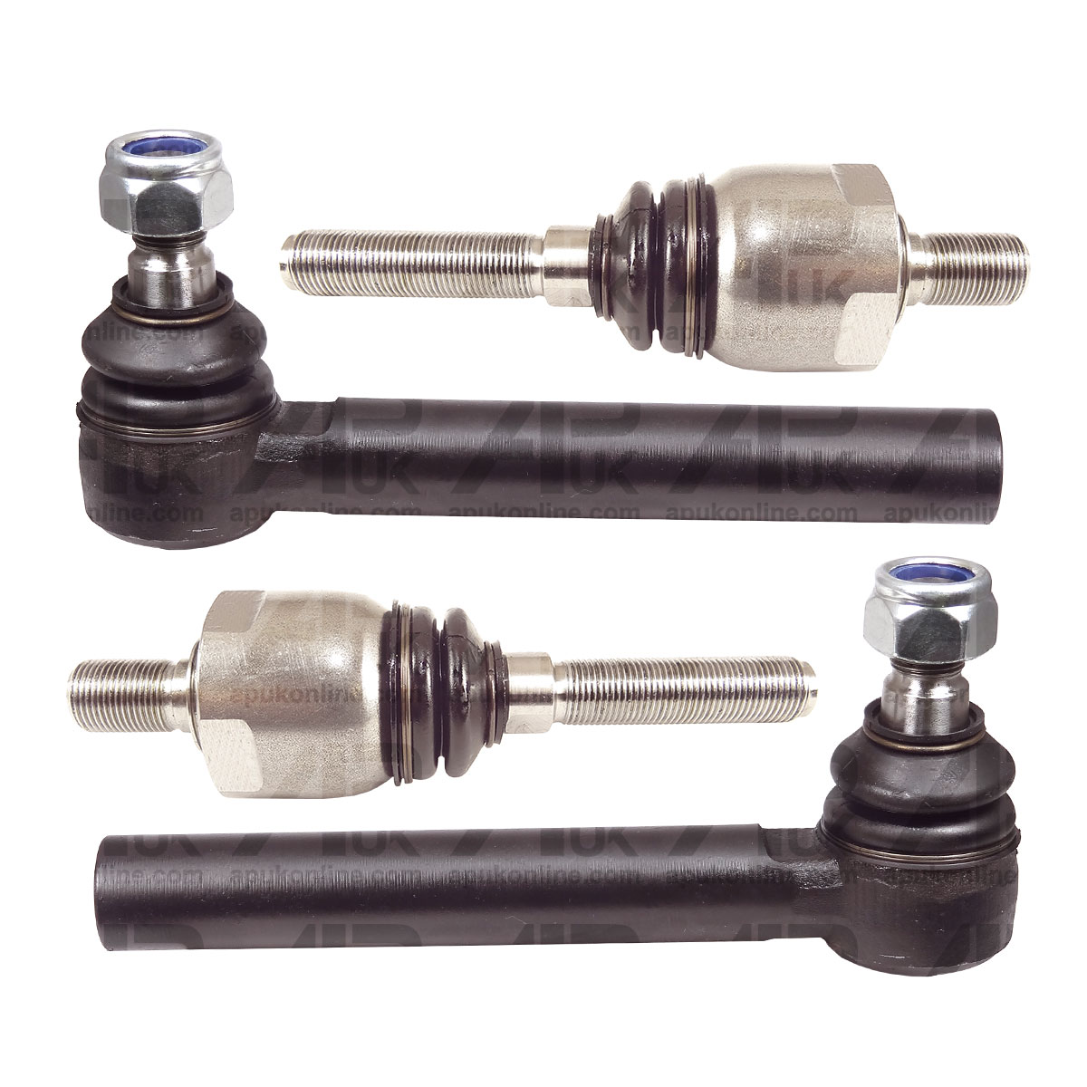 Pair Track Rod Ends &amp; Steering Joints for Massey Ferguson 377 383 383LX Tractor