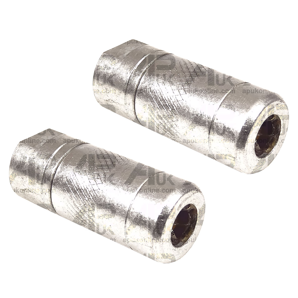 2x Heavy duty Grease Gun end 1/8 BSP Coupler nipple connector 4 Jaw Type GRN19